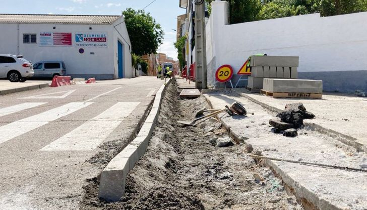 Obras calle La Solana  