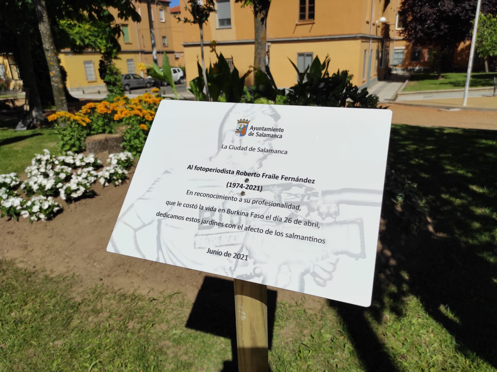 Acto de inauguración de un jardín en Salamanca en honor a Roberto Fraile (3)