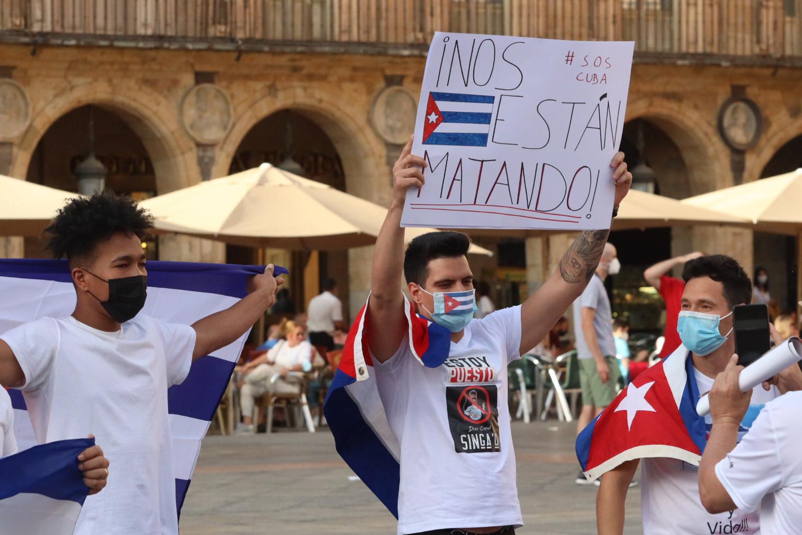 Manifestación de apoyo a Cuba (12)