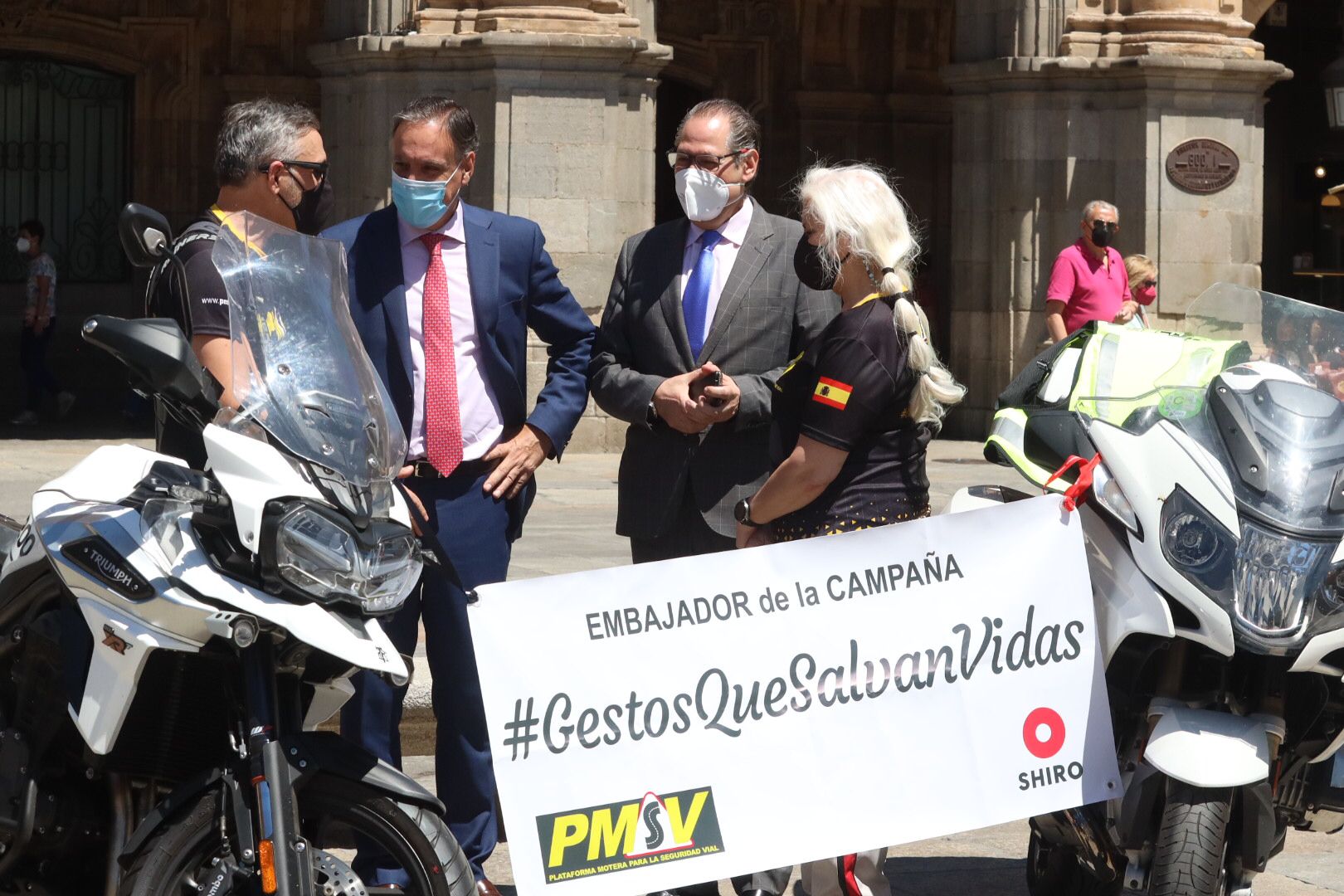El alcalde de Salamanca, embajador de la campaña de la Plataforma Motera por la Seguridad Vial (7)