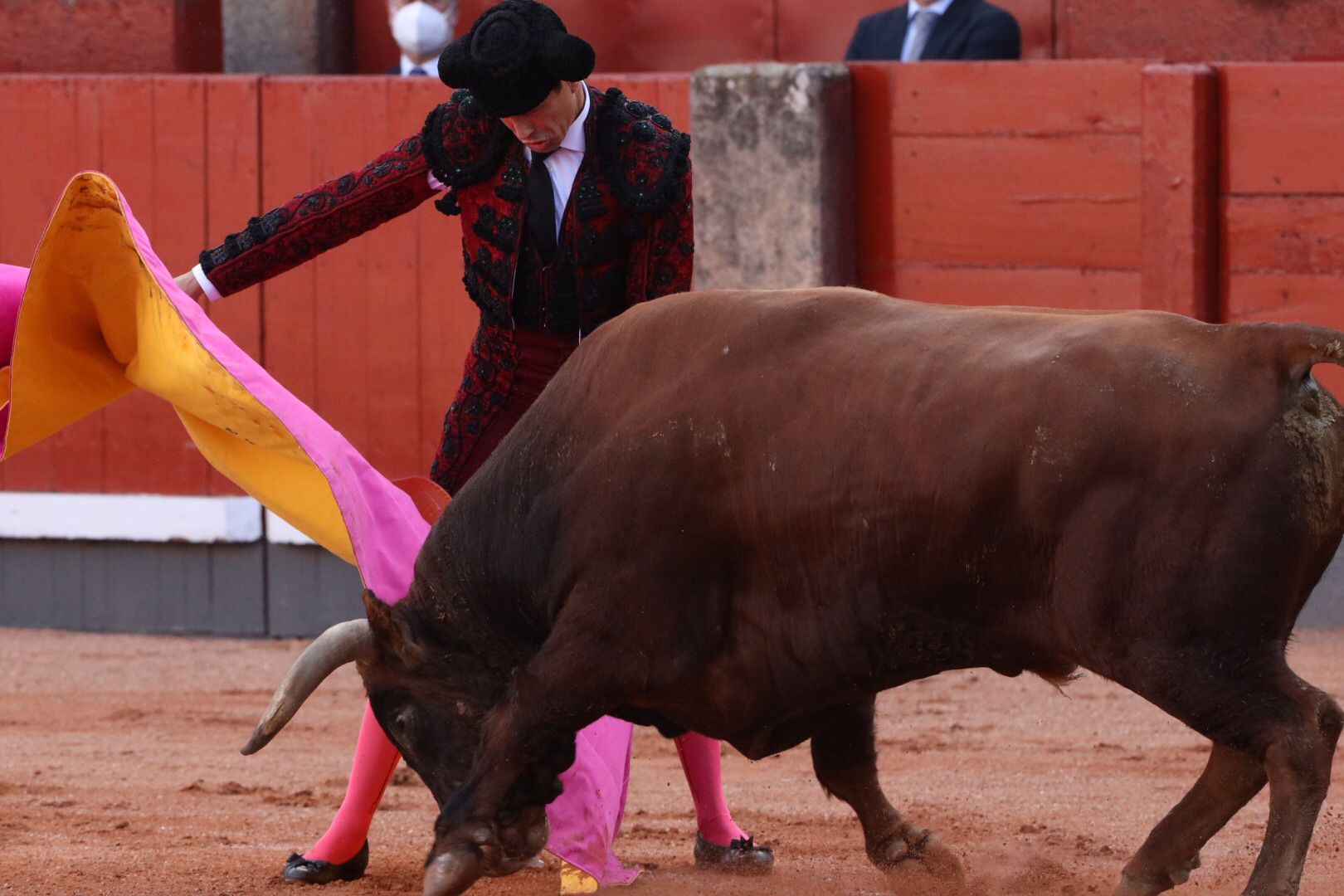 José María Manzanares (primer toro) Primera corrida de abono de la Feria Virgen de la Vega 2021 (4)