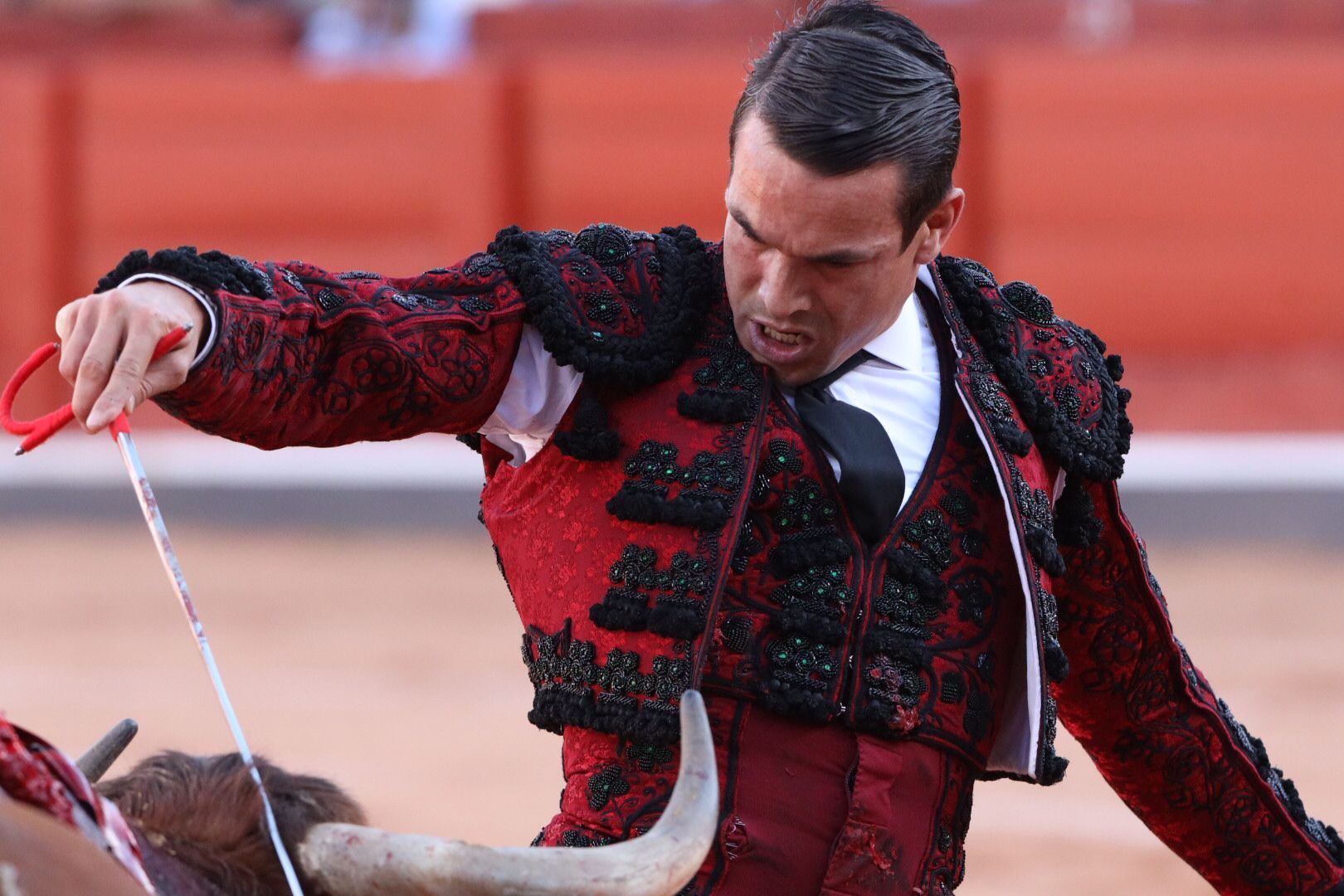 José María Manzanares (primer toro) Primera corrida de abono de la Feria Virgen de la Vega 2021 (8)