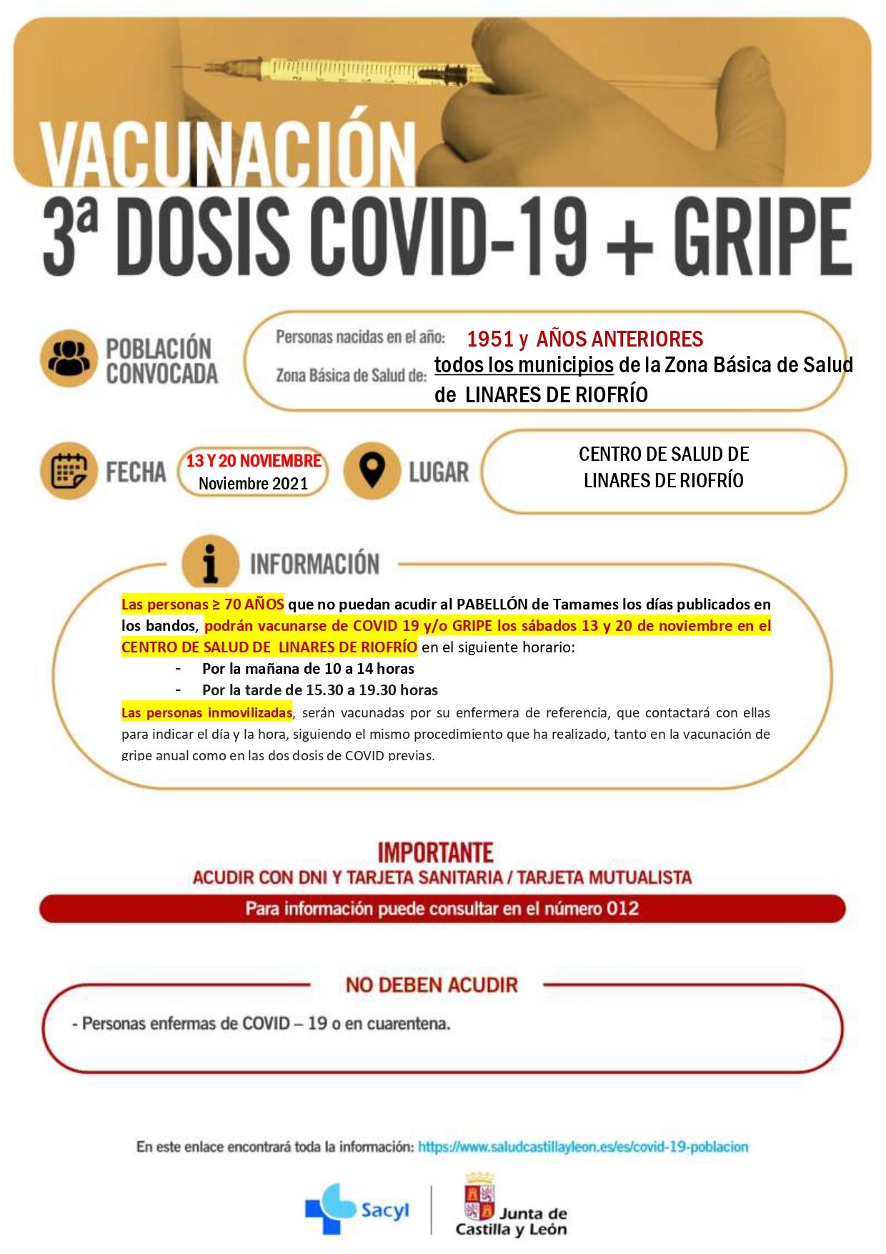 LINARES DE RIOFRIO VACUNACIÓN GRIPE + COVID 19 ≥ 70 AÑOS  13 y 20 NOVIEMBRE 2021 page 0001