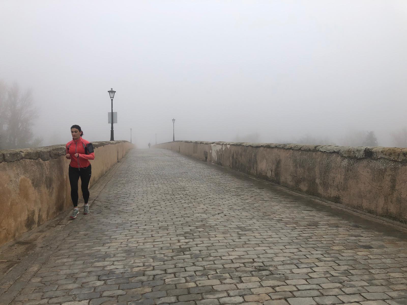 Niebla durante la mañana del 14 de noviembre en Salamanca. Foto Andrea M