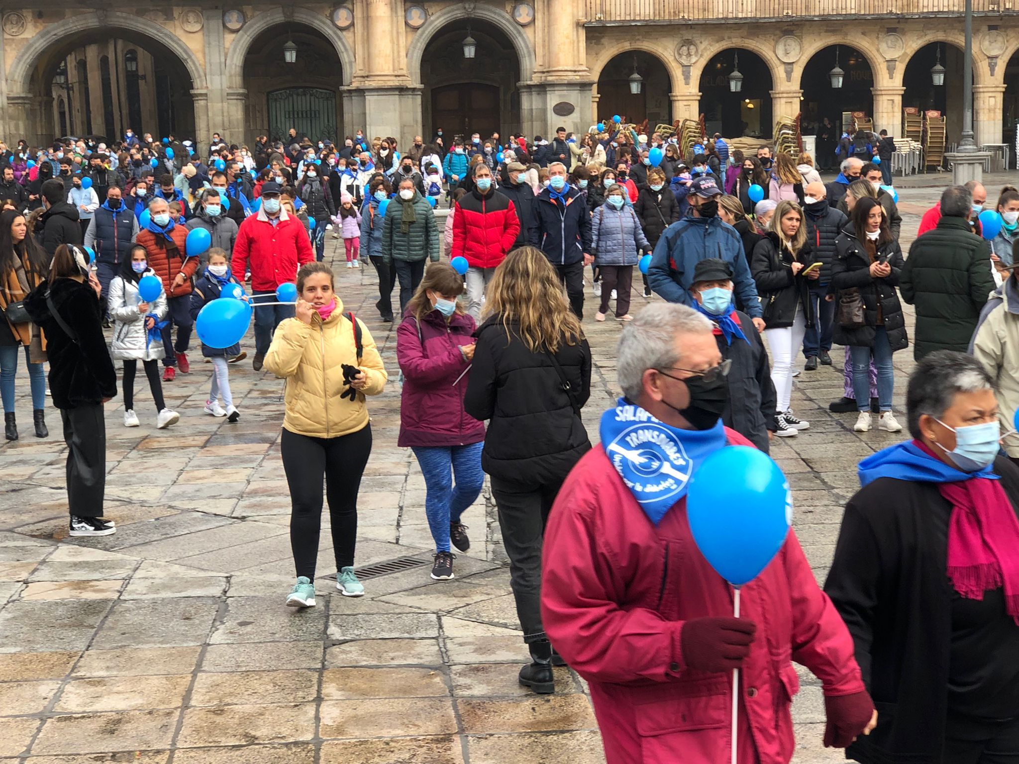 Marcha solidaria para dar visibilidad a la diabetes en Salamanca el 14 de noviembre de 2021. Foto SALAMANCA24HORAS (9)