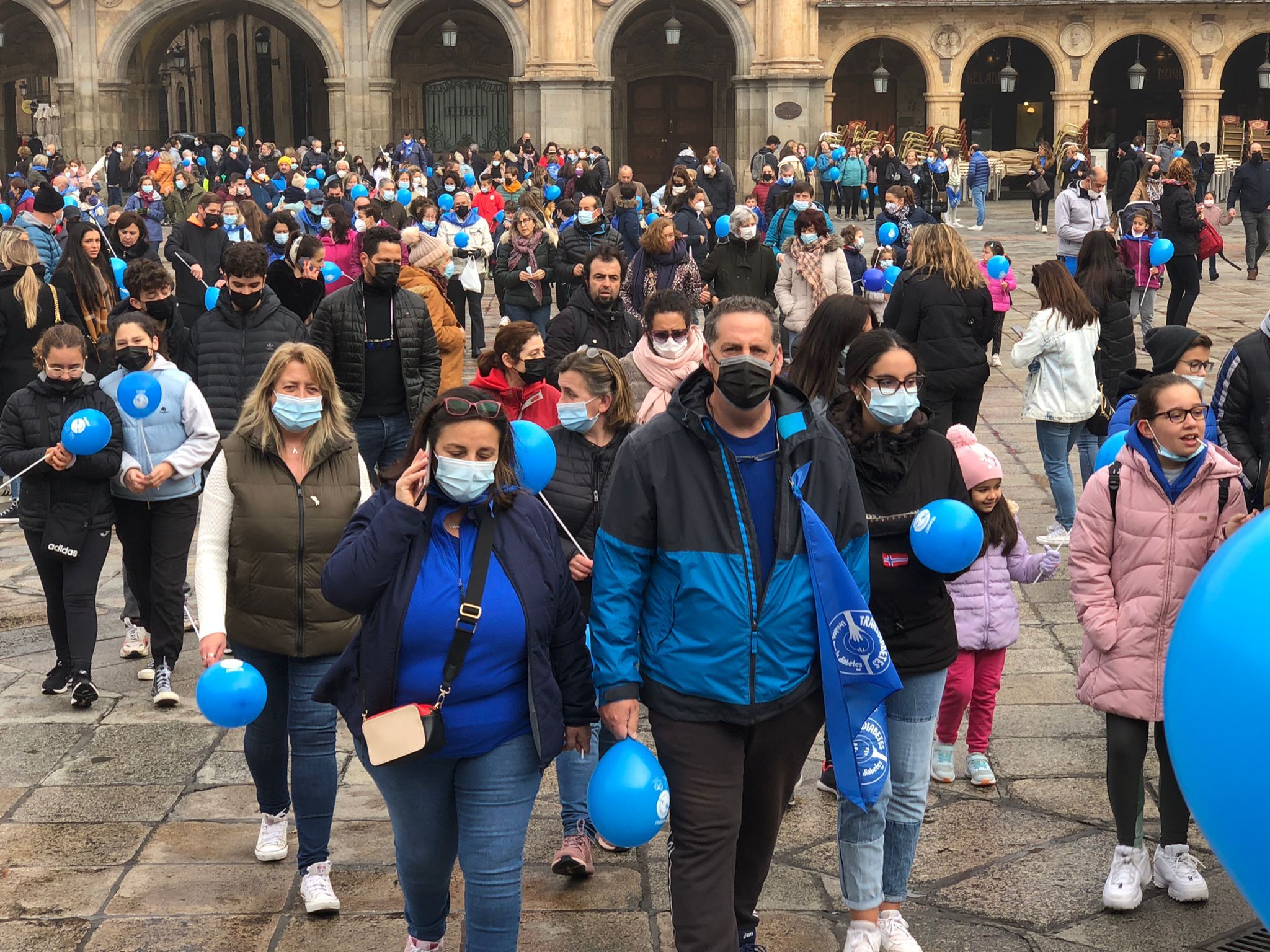 Marcha solidaria para dar visibilidad a la diabetes en Salamanca el 14 de noviembre de 2021. Foto SALAMANCA24HORAS (12)