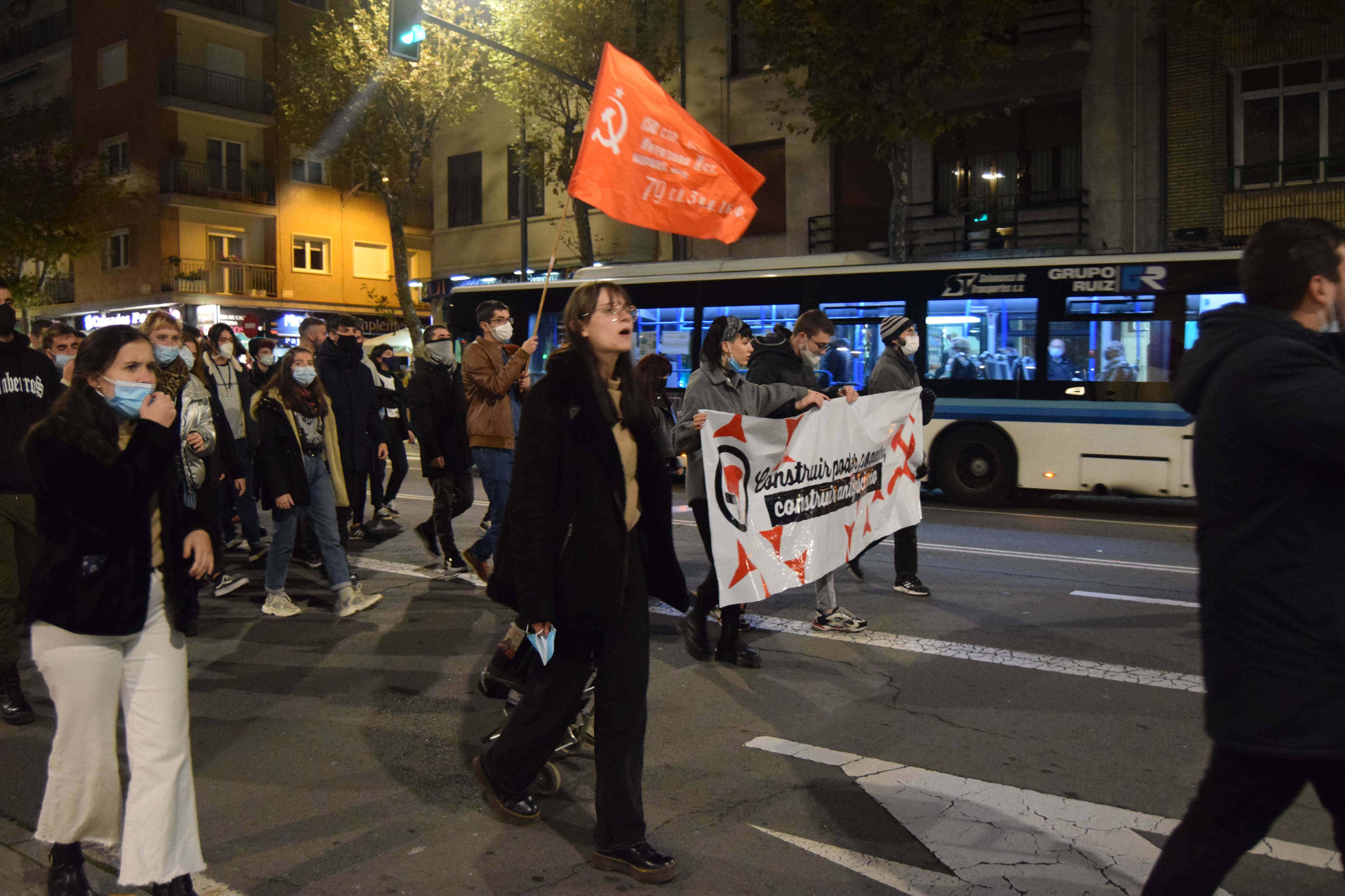 Manifestación del movimiento antifascista