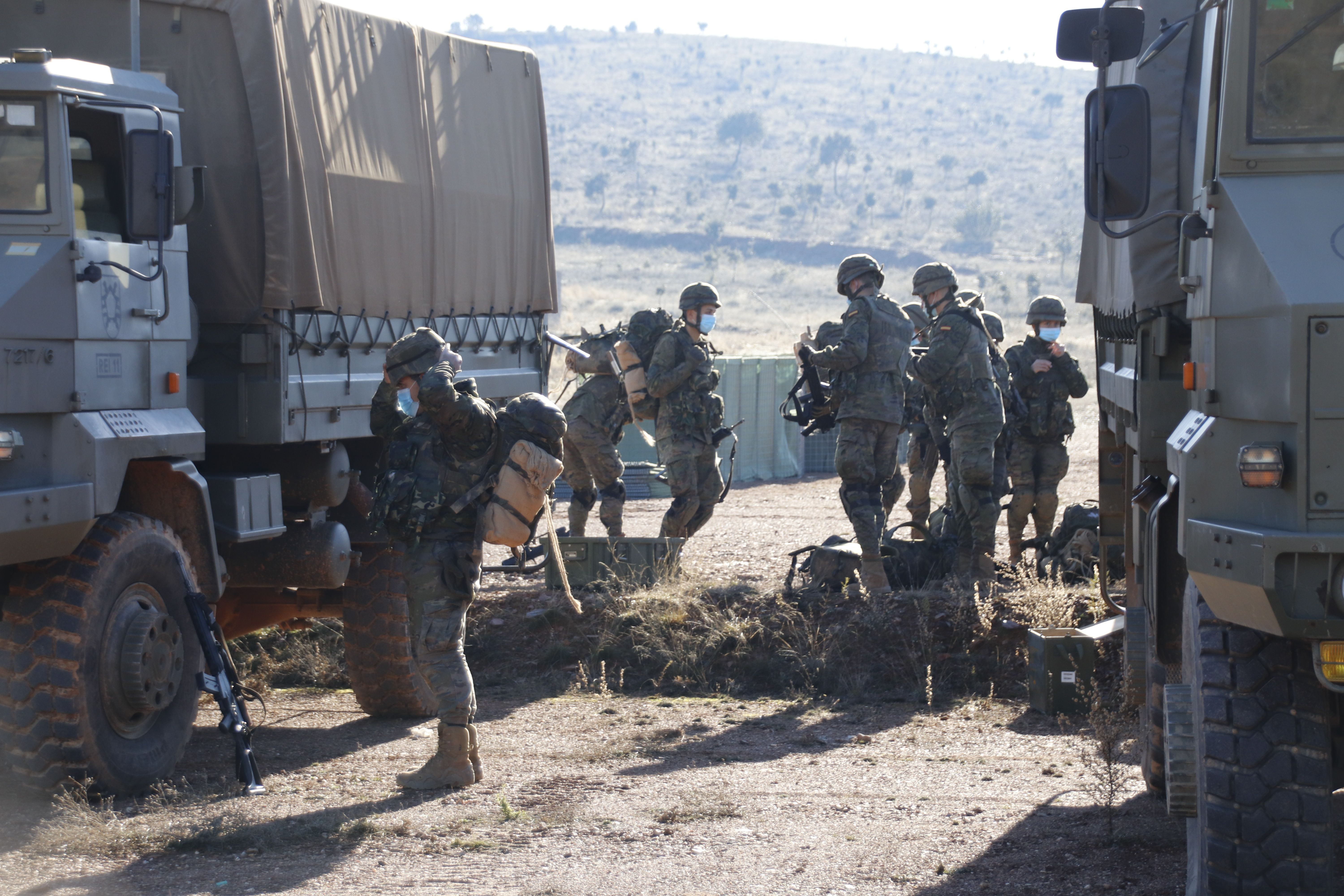 Entrenamientos de militares en Los Montalvos | Fotos: Andrea M