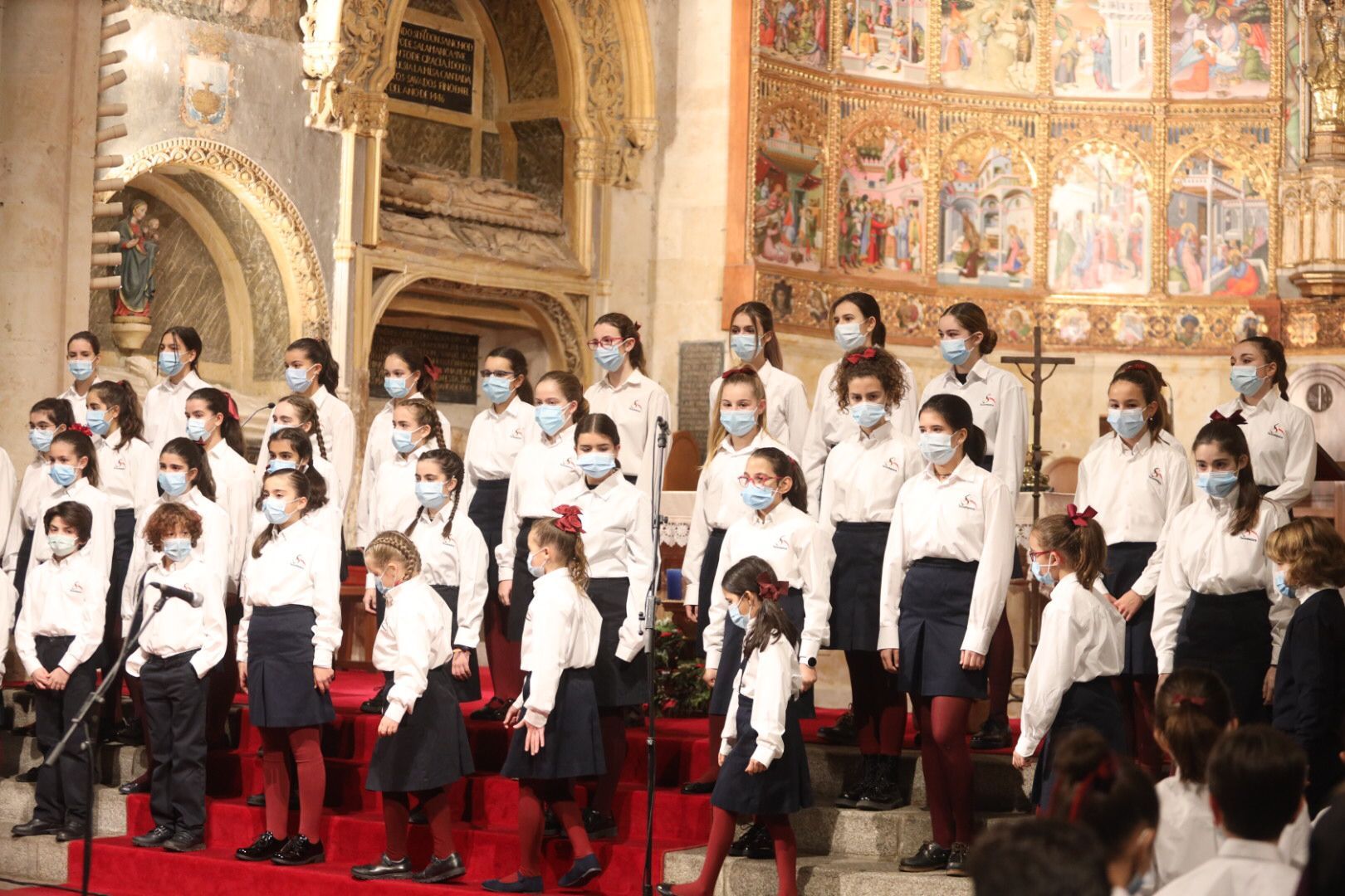 Niños del Coro. Navidad Polifónica. Foto de archivo