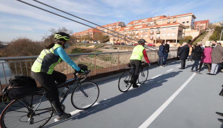 Inauguración de la nueva pasarela peatonal y ciclista sobre el río Tormes. Foto SALAMANCA24HORAS (27)