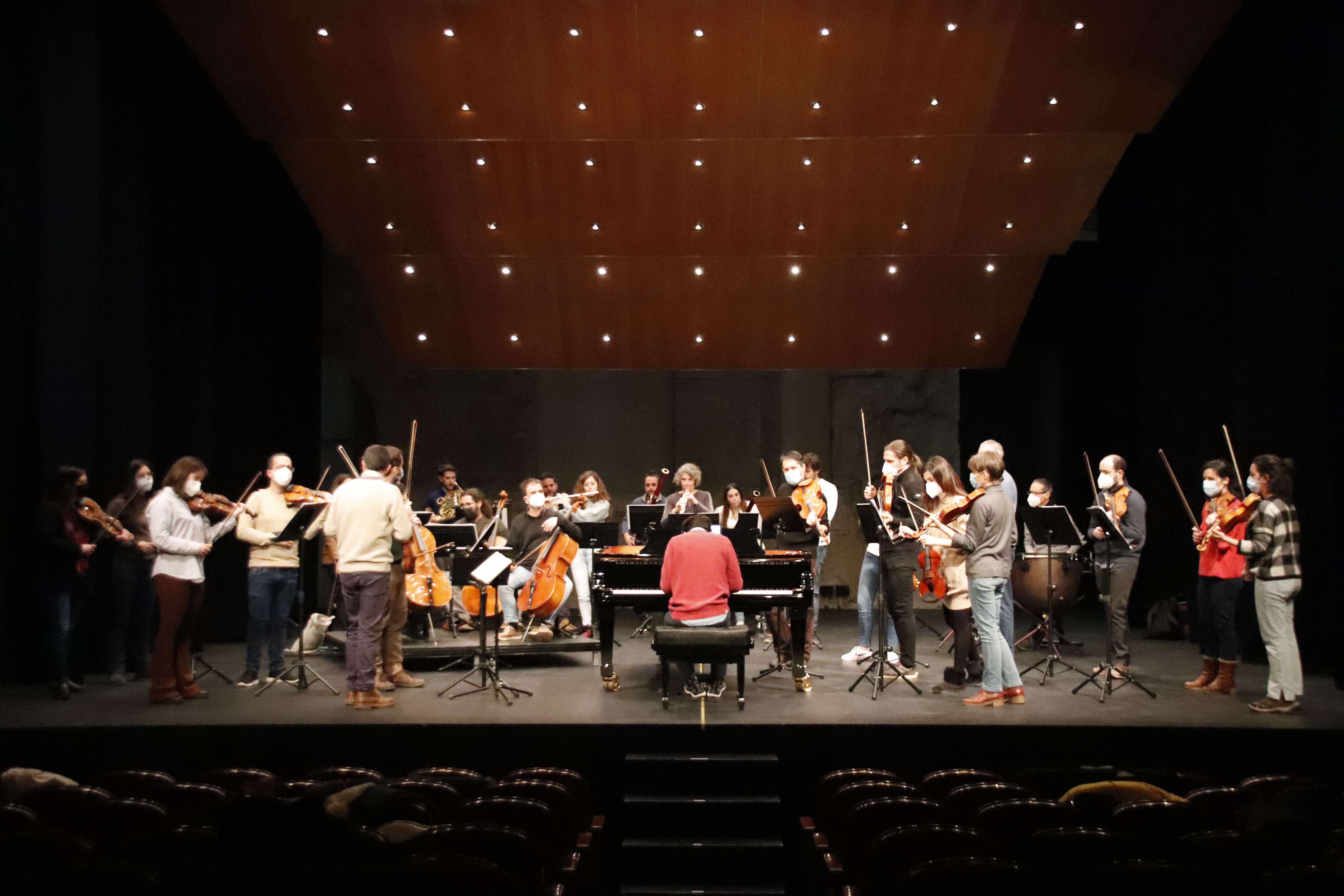 Ensayo general de la Orquesta Clásica del Teatro Liceo