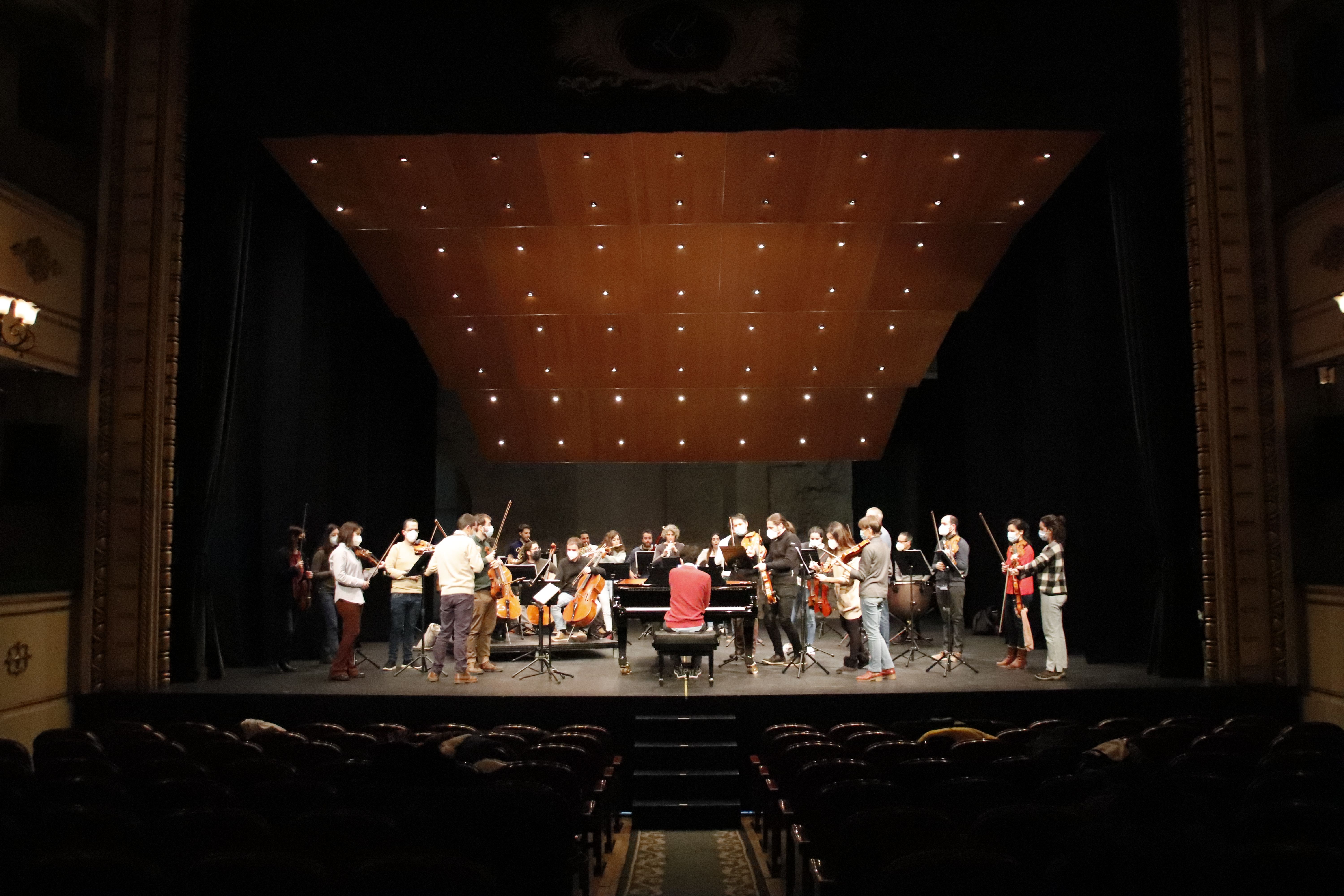 Ensayo general de la Orquesta Clásica del Teatro Liceo