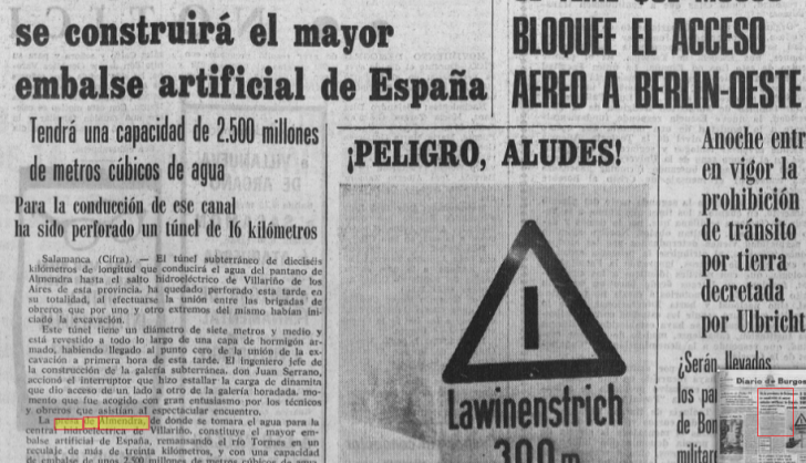 Diario de Burgos presa almendra
