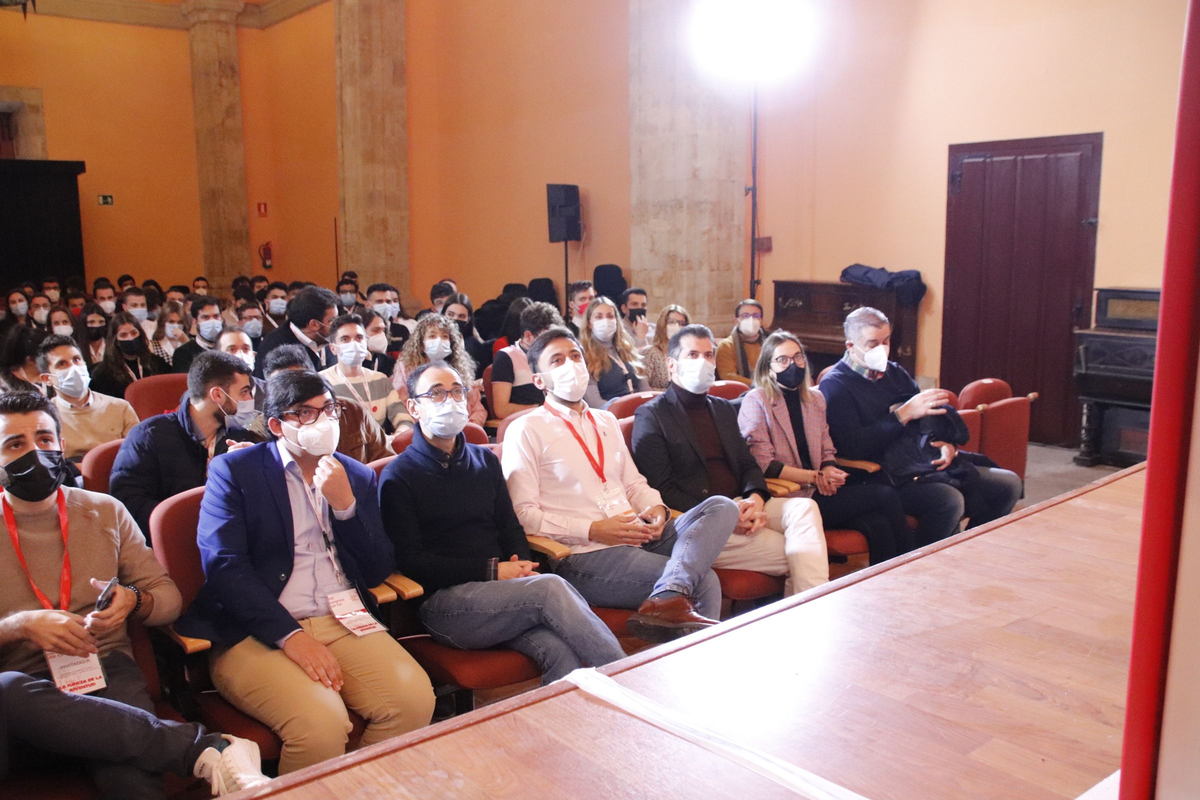 Luis Tudanca, inaugura el XIV Congreso de Juventudes Socialistas de Castilla y León junto al secretario general el JJSSCyL, Fran Díaz