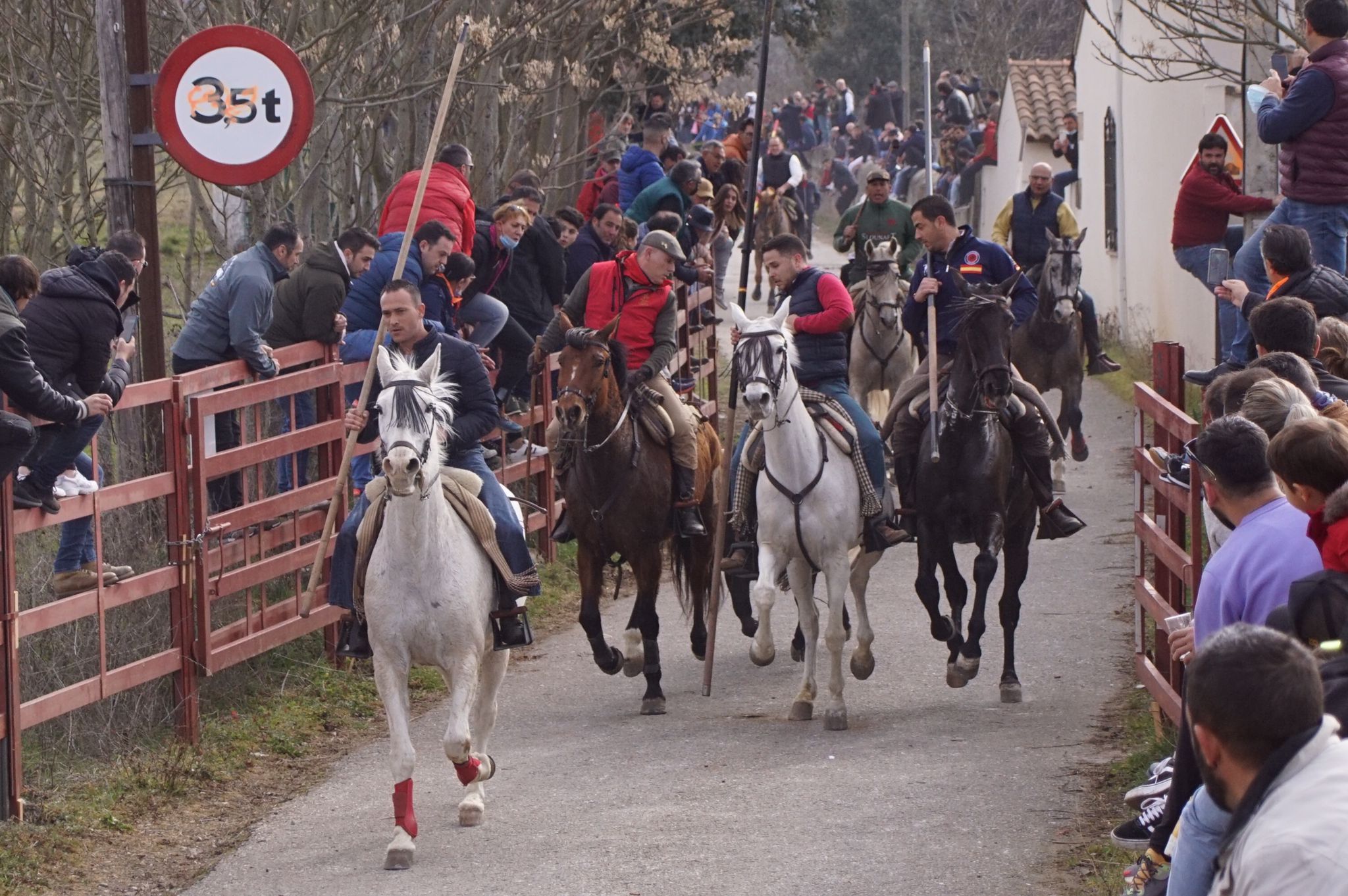 Encierro a caballo carnaval Ciudad Rodrigo 