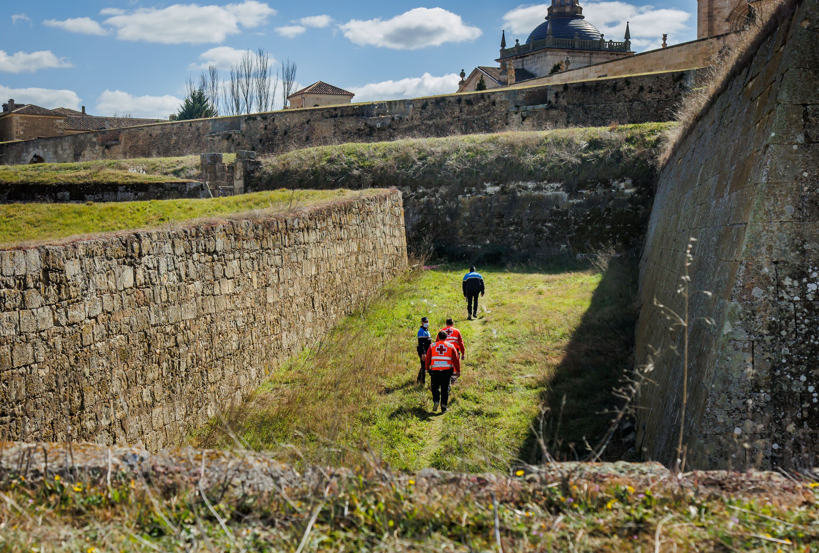 Un varón fallece en Ciudad Rodrigo tras caerse de la muralla. Foto ICAL