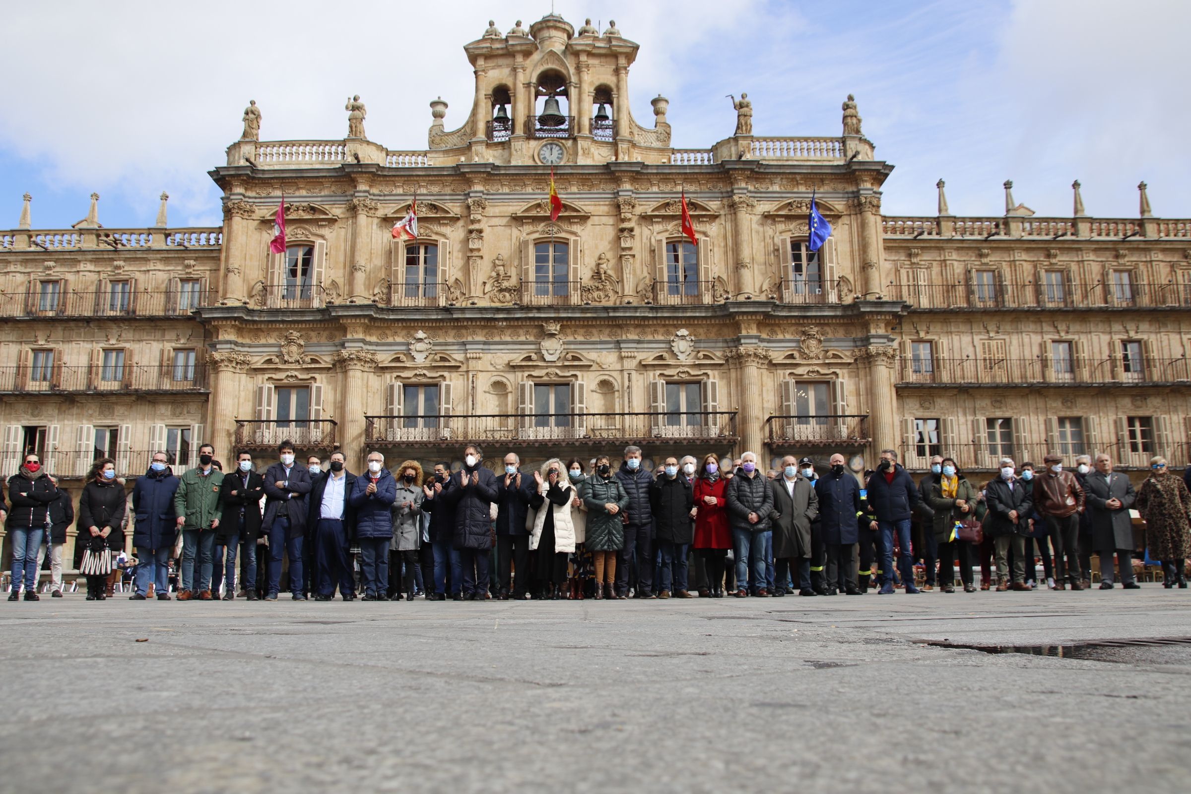 Concentración y minuto de silencio acompañando a las Víctimas del Terrorismo de Salamanca.