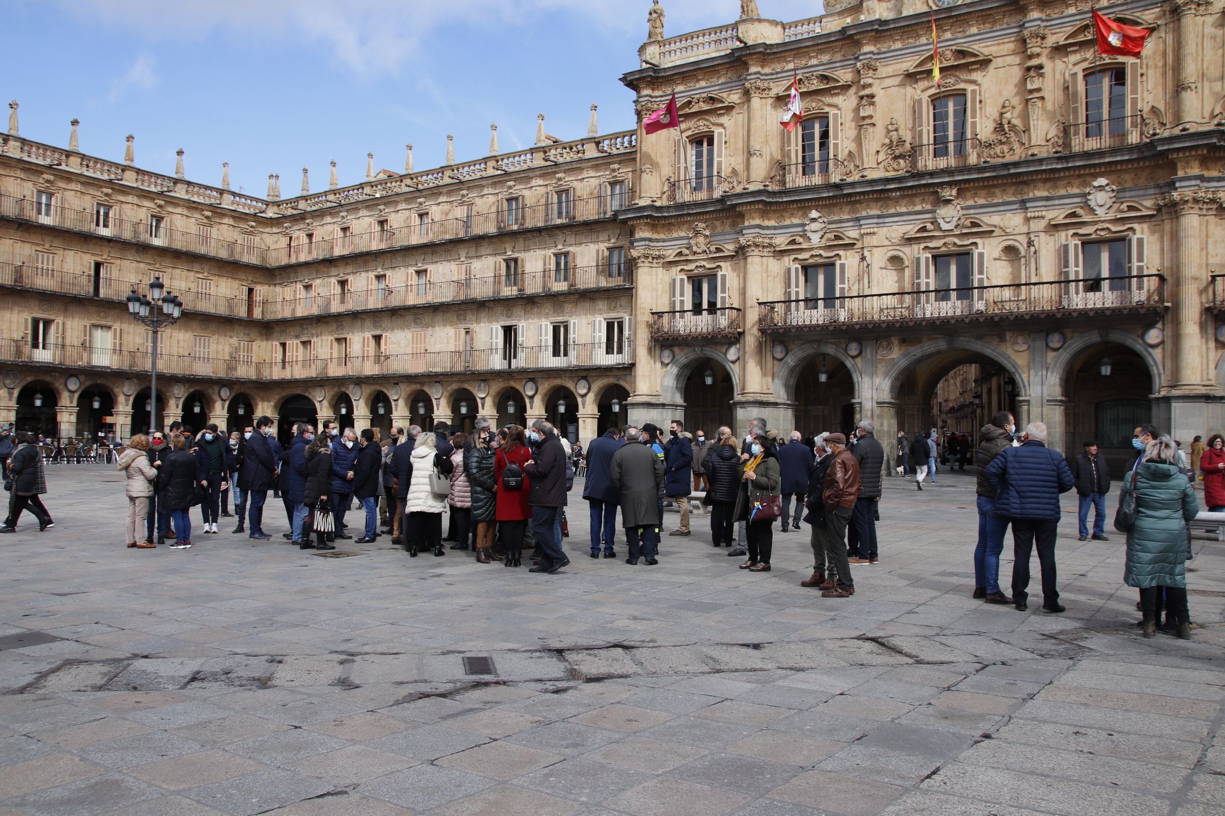 Concentración y minuto de silencio acompañando a las Víctimas del Terrorismo de Salamanca.