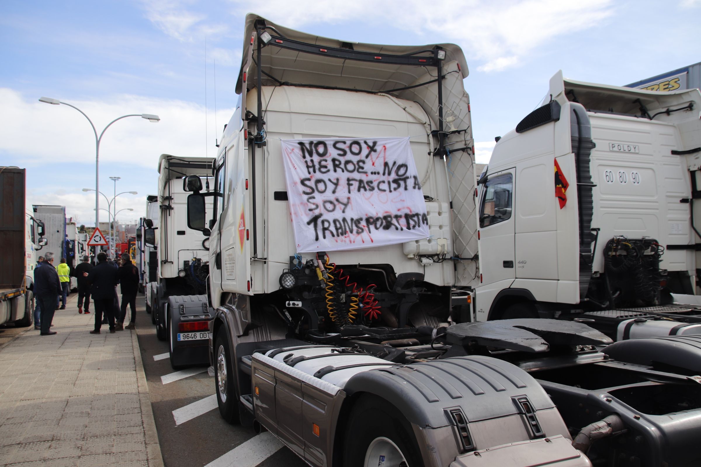 Marcha lenta de transportistas por Salamanca