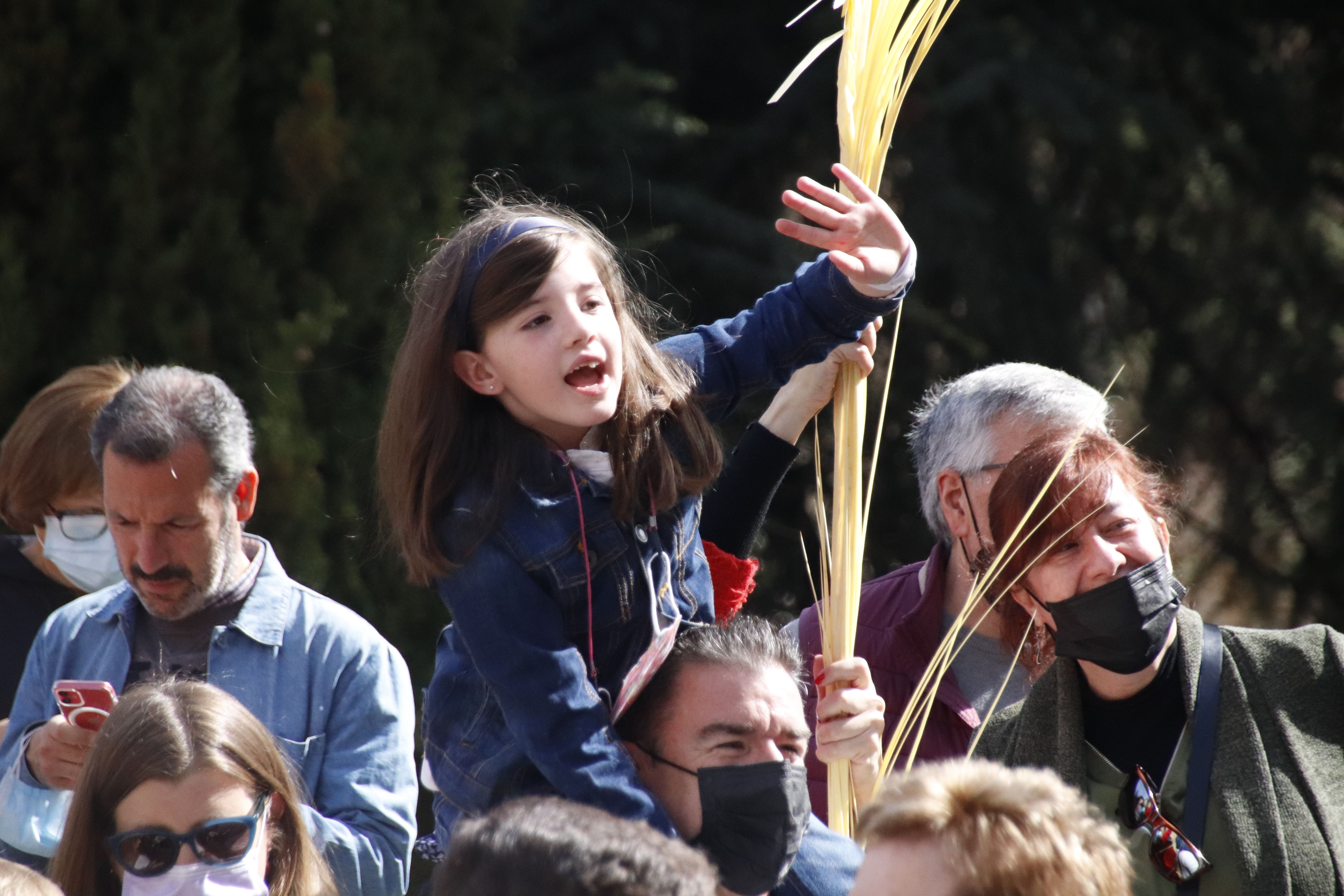 La Borriquilla inicia las procesiones de este Domingo de Ramos donde los niños han sido los protagonistas