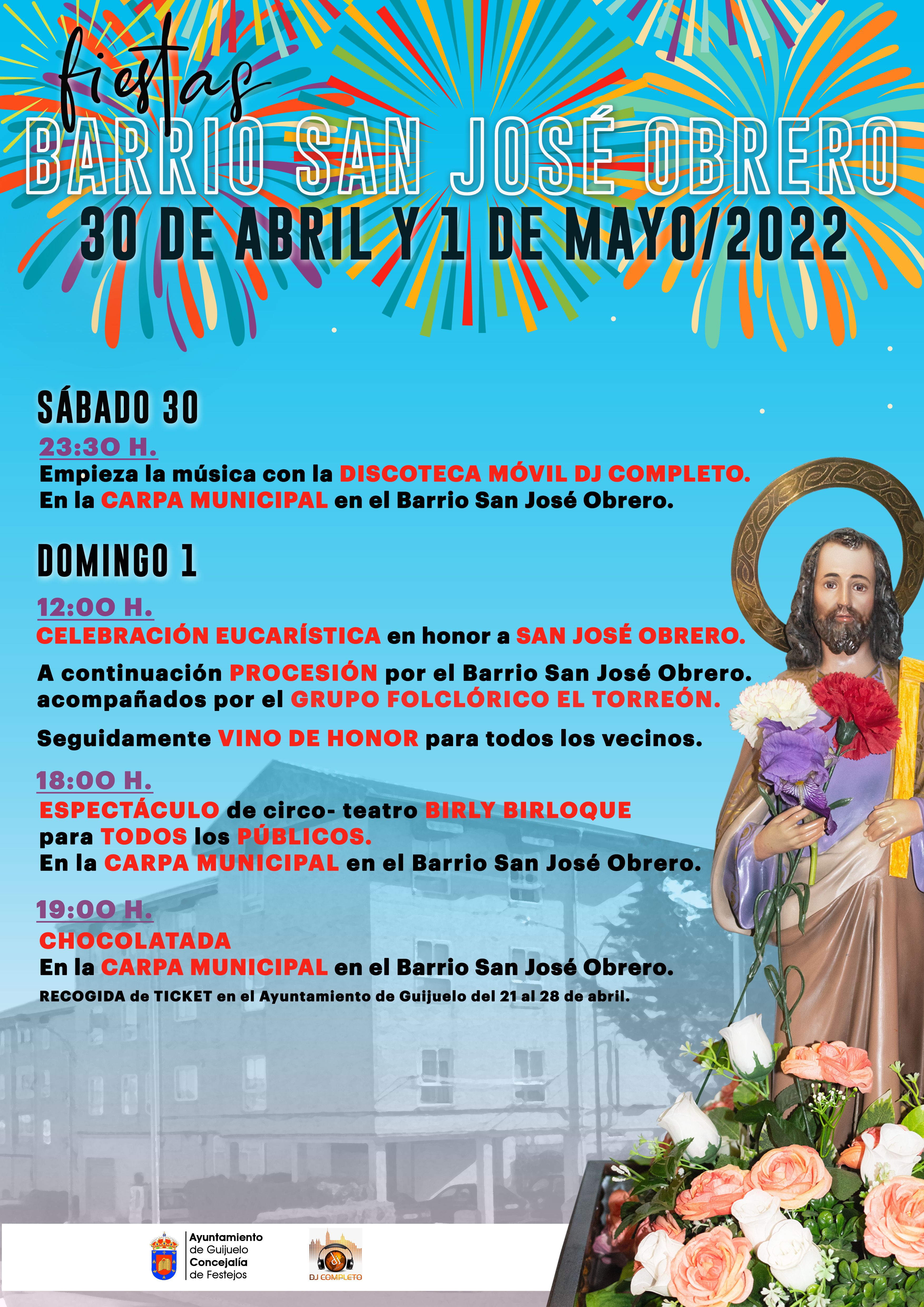 Fiestas San José cartel 2022