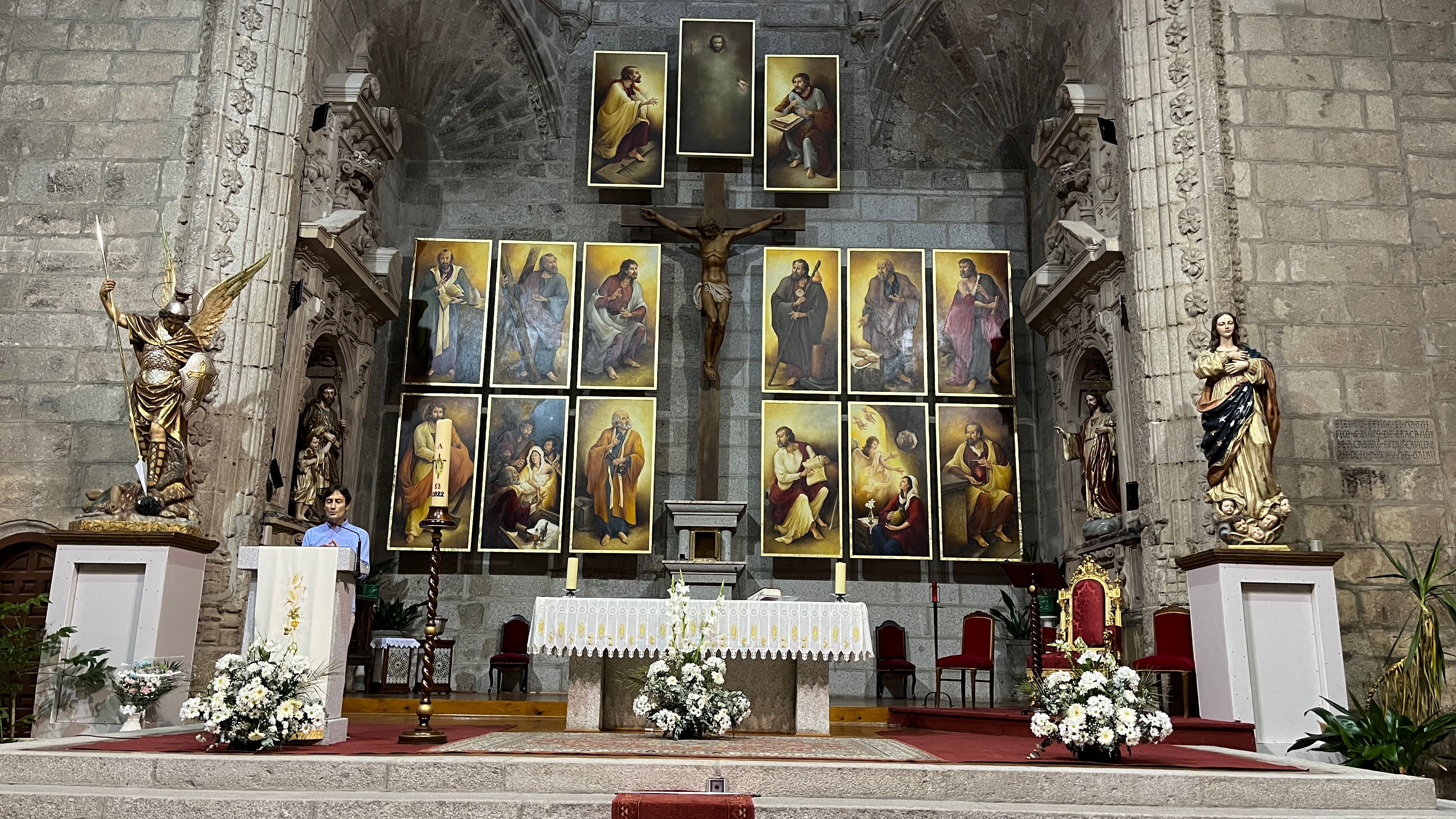 Inauguración retablo iglesia Peñaranda