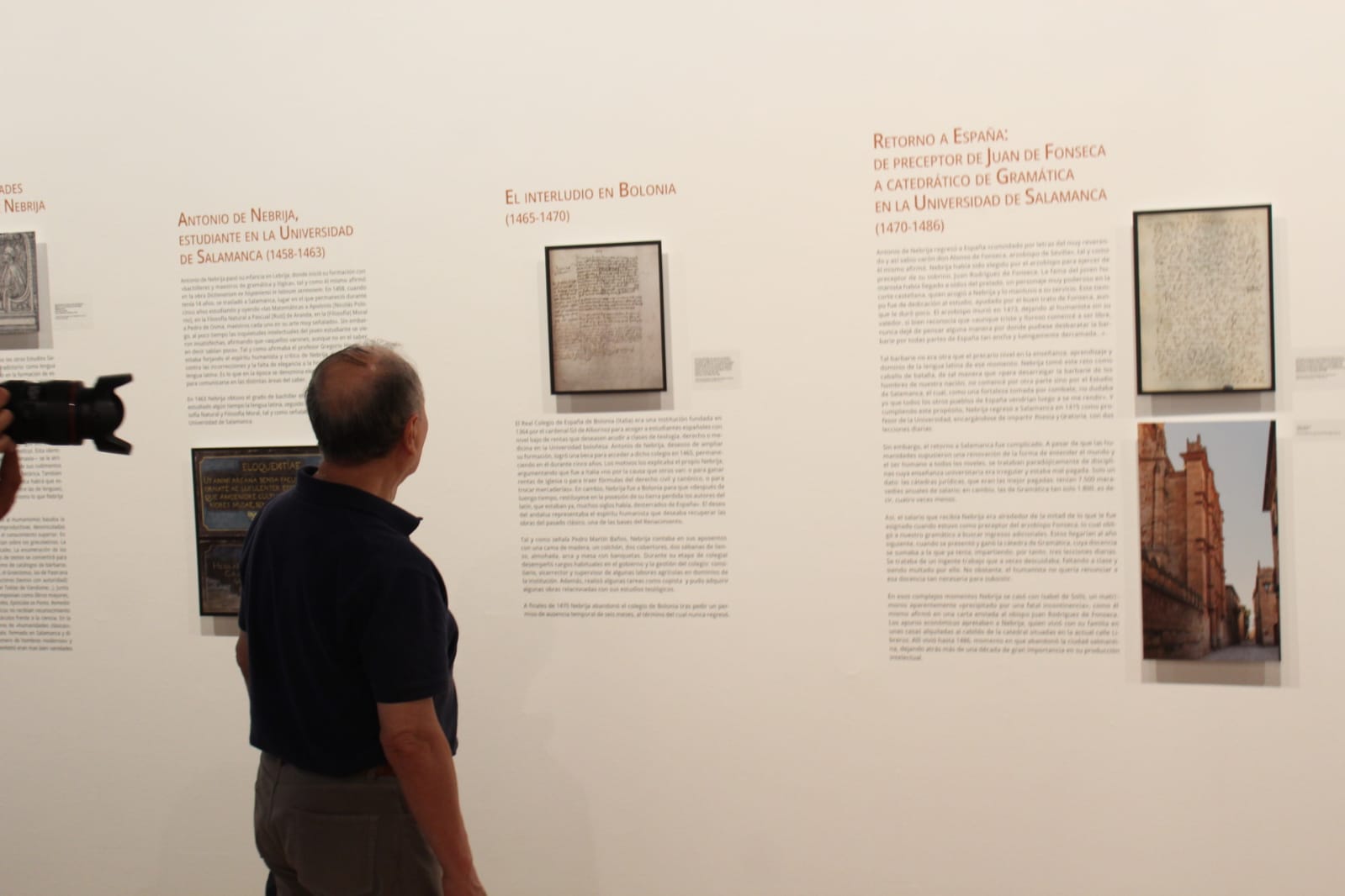 Inauguración de la exposición 'Nebrija, el ideal humanista' en la Universidad de Salamanca.