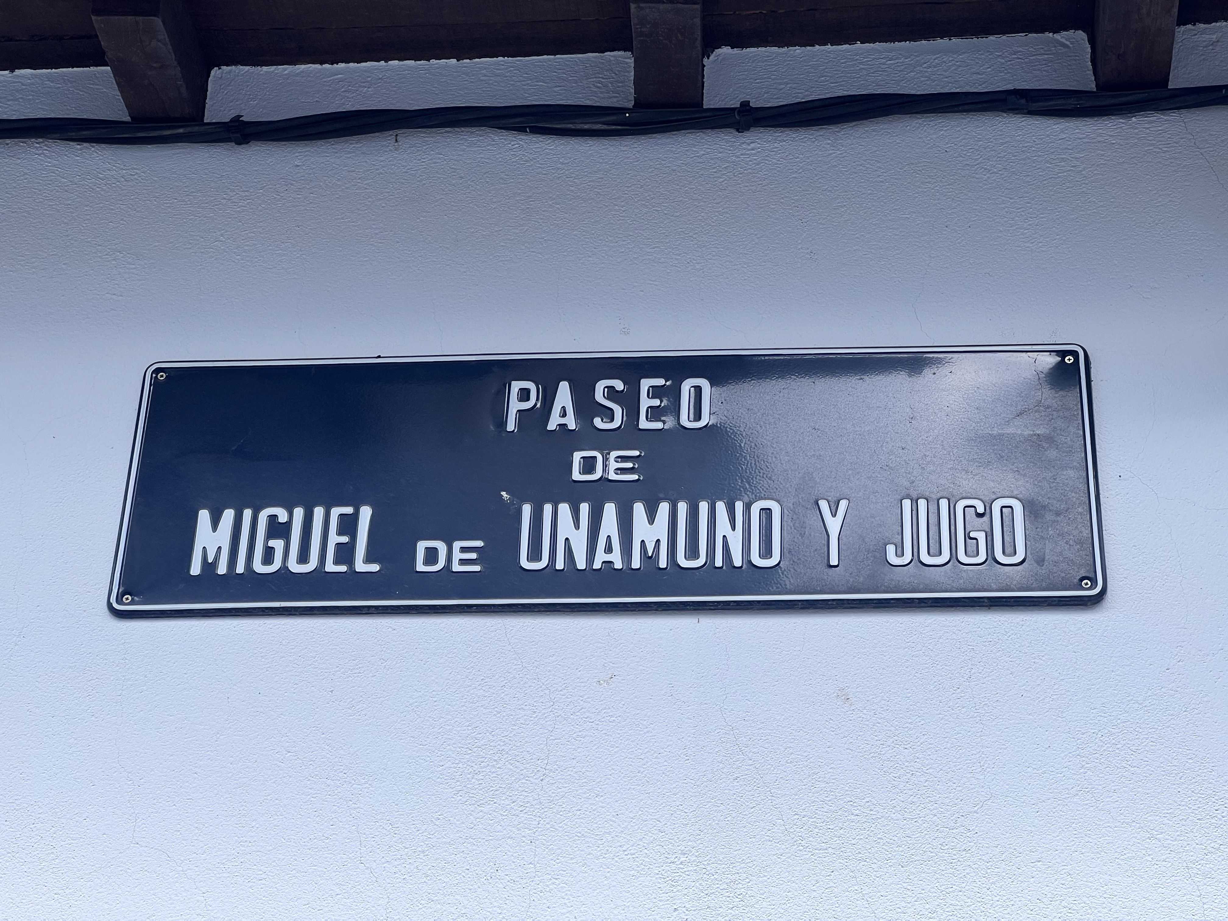 Paseo de Miguel de Unamuno y Jugo en Candelario 