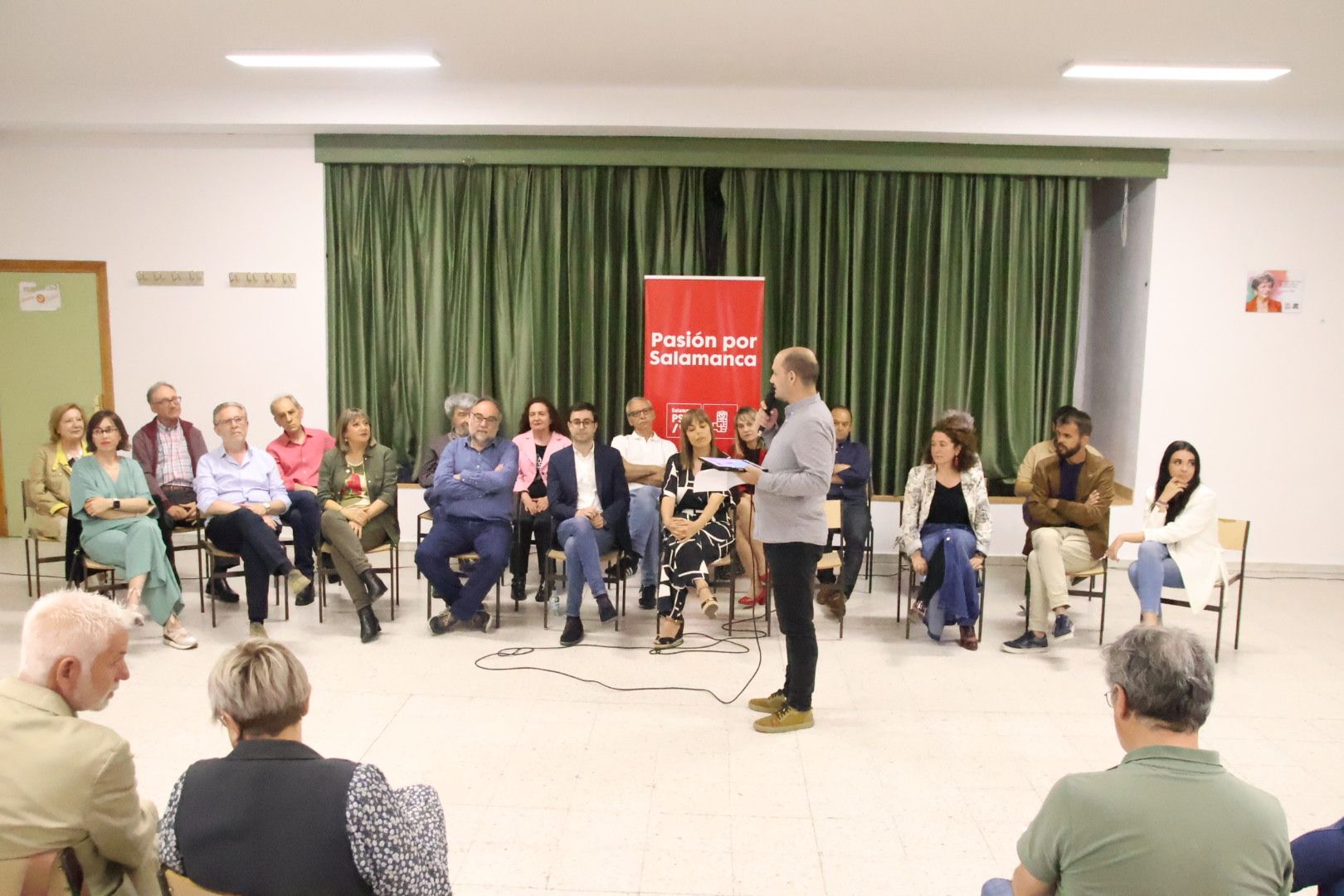 Acto de presentación de la candidatura socialista al Ayuntamiento de Salamanca que encabeza José Luis Mateos