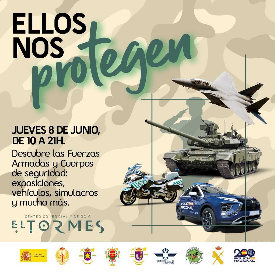 Cartel de la exposición del Día de las Fuerzas Armadas en el CC El Tormes