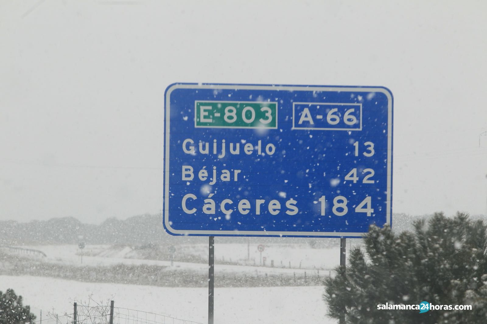  Nieve carretera tráfico (1) 
