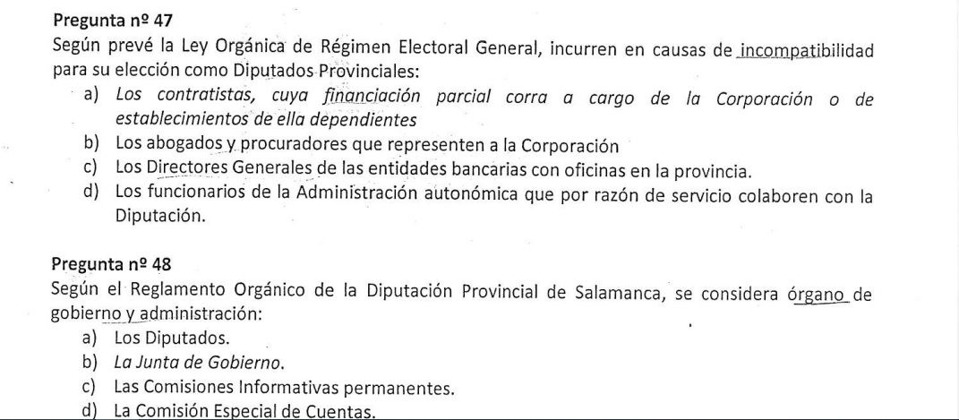 Oposición Técnico Medio de Gestión Diputación de Salamanca1