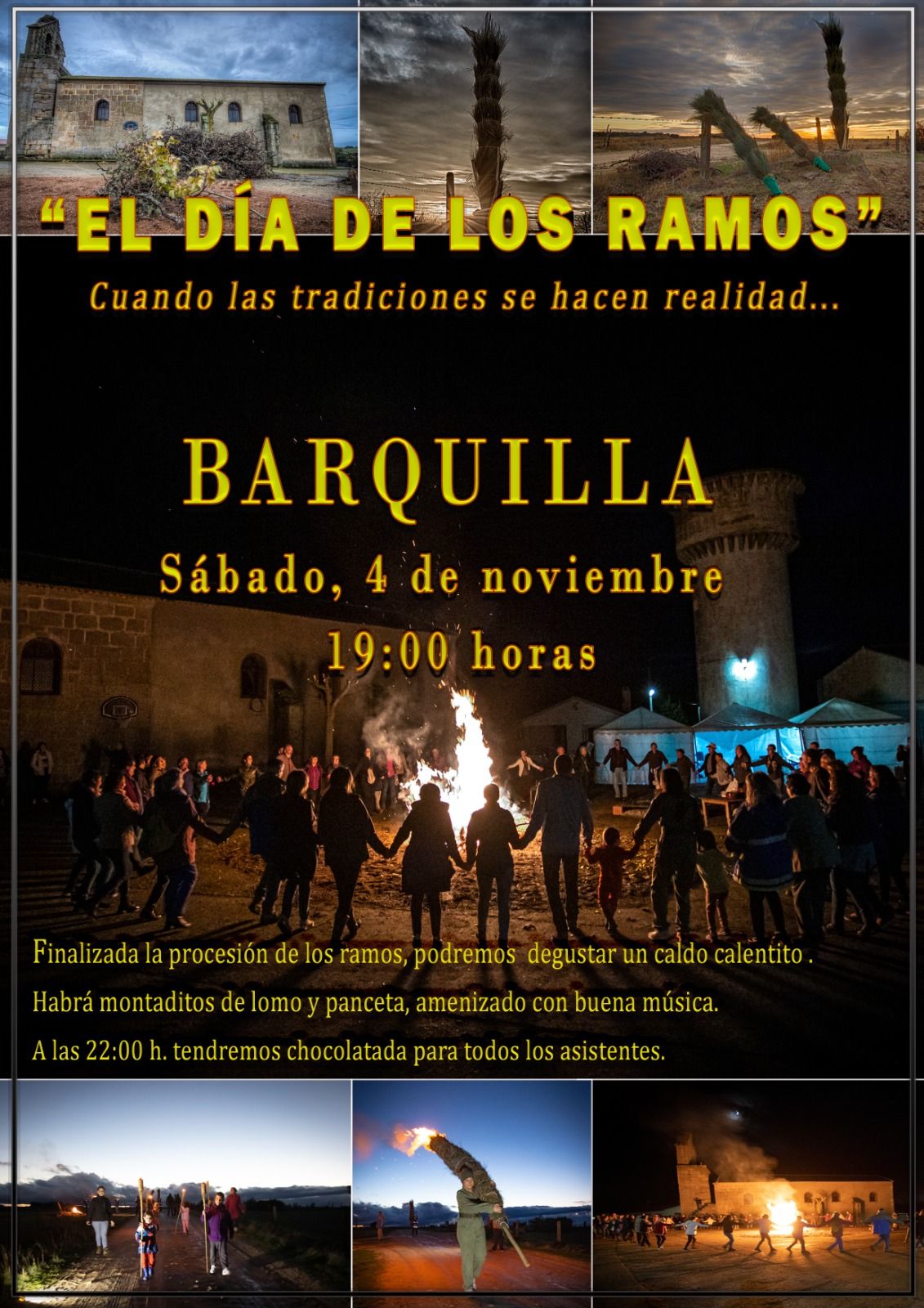 Cartel del Día de los Ramos en Barquilla