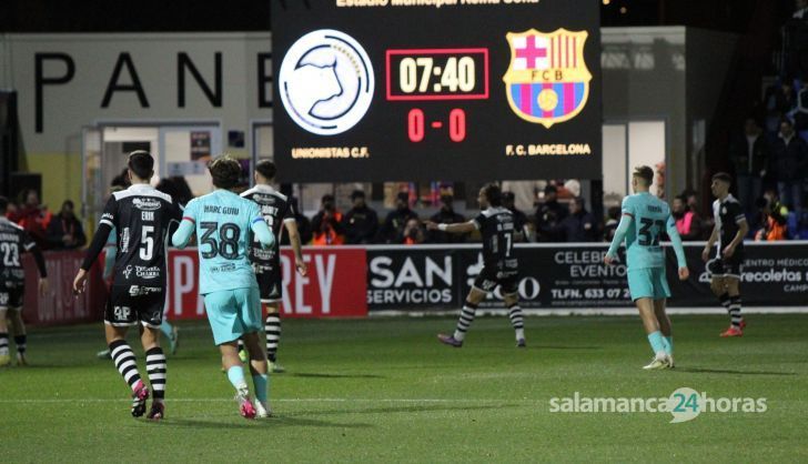 Videomarcador colocado para el Unionistas - FC Barcelona | FOTO SALAMANCA24HORAS.COM