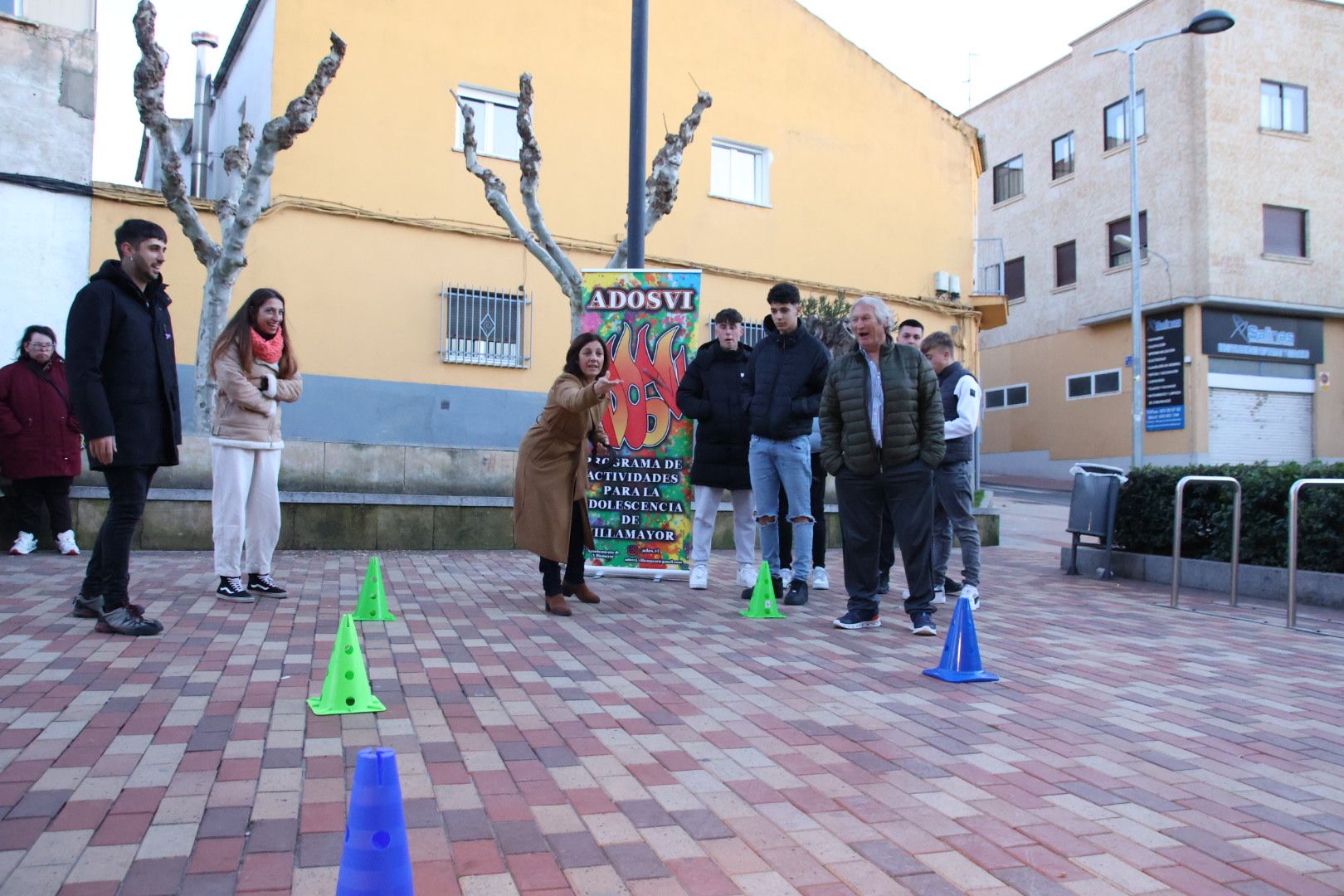 Concurso de lanzamiento de herradura por las fiestas de Villamayor