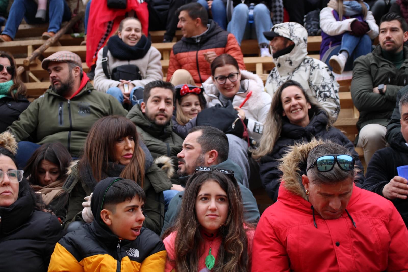 Ambiente en el encierro a caballo del Carnaval del Toro de Ciudad Rodrigo 2024