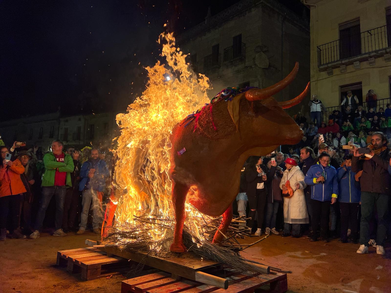 GALERÍA | Pasacalles con la quema del toro de cenizos y petición de cenizos en Ciudad Rodrigo. Fotos: Verónica Tapia