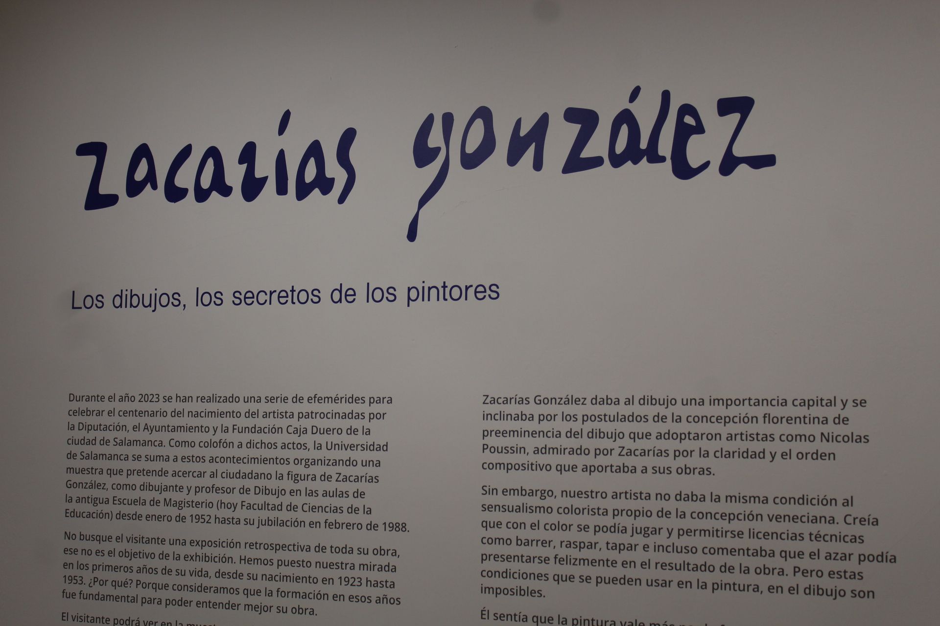 La Universidad de Salamanca inaugura una exposición de dibujos de Zacarías González.