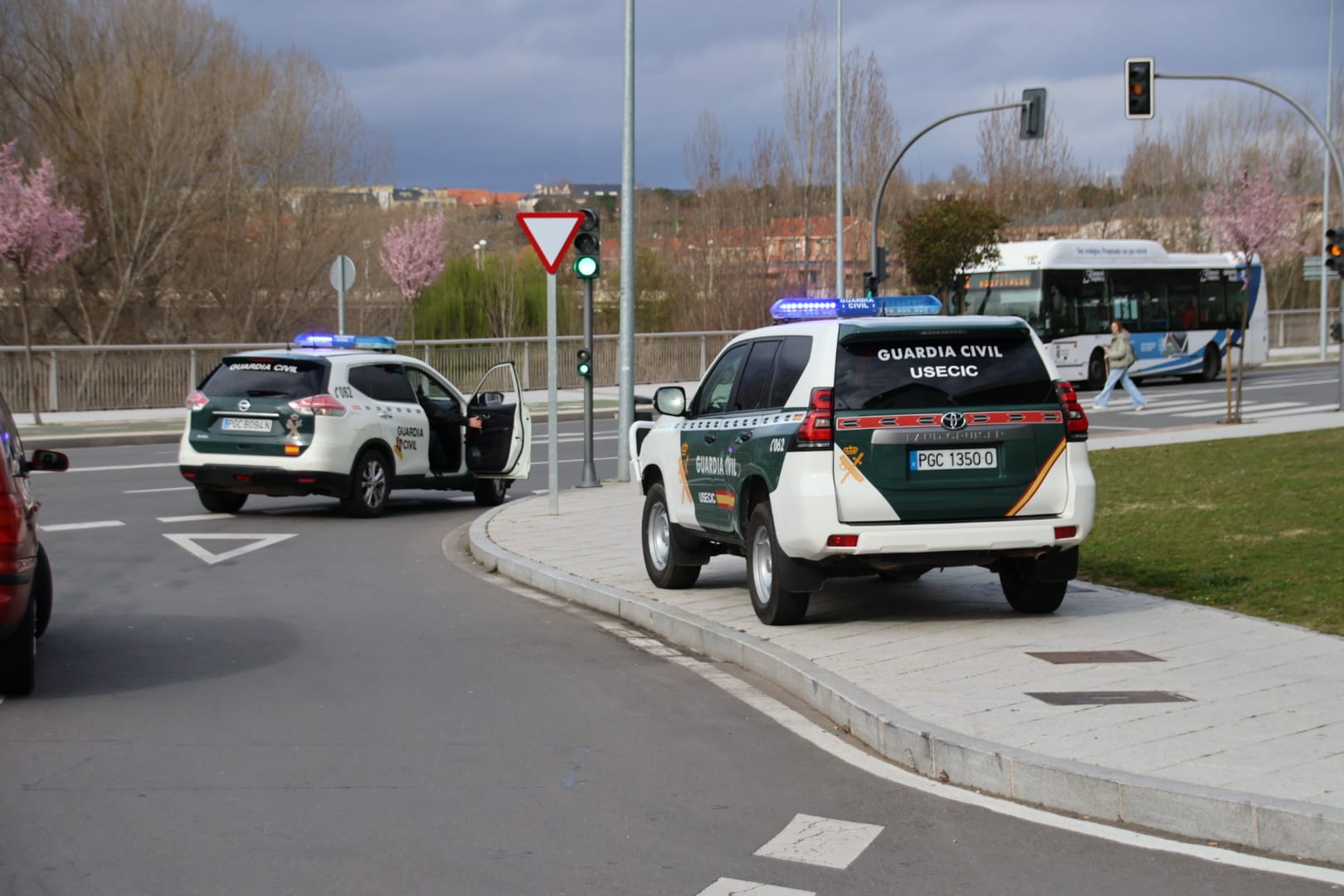Gran despliegue policial para buscar a un preso fugado en el hospital de Salamanca 