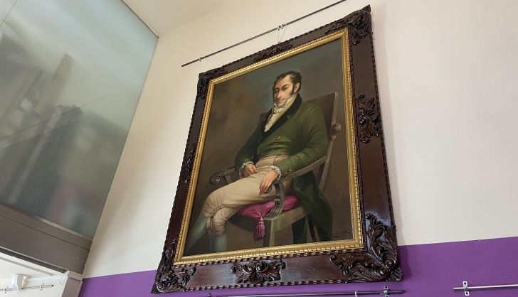 Cuadro de Simón Bolívar que se puede encontrar en la tienda de Jorge Moya