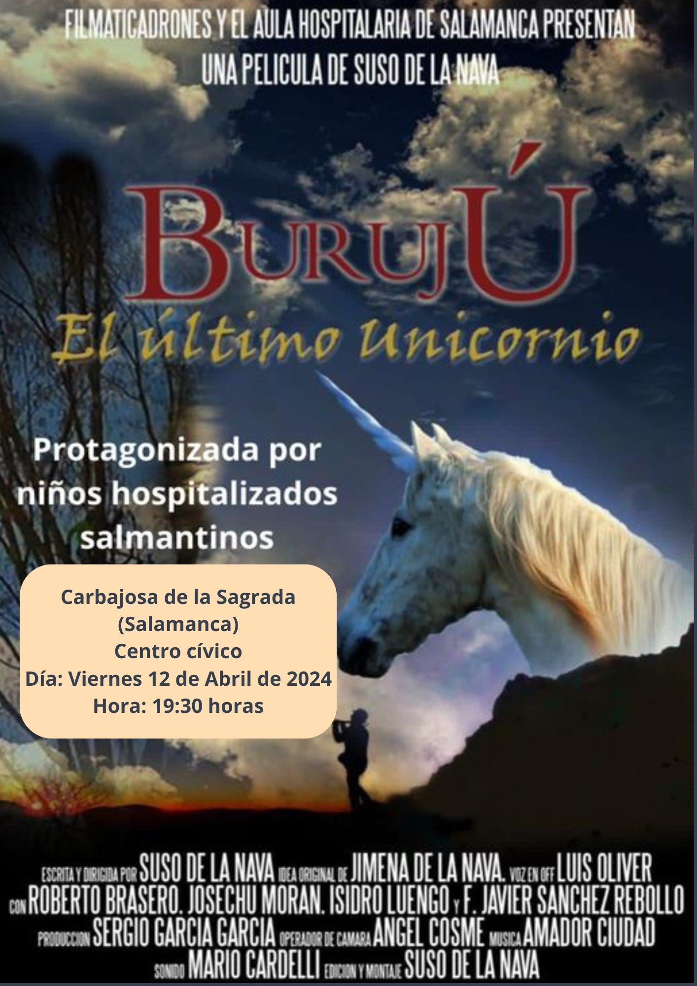 Cartel Película 'Burujú. El último unicornio'