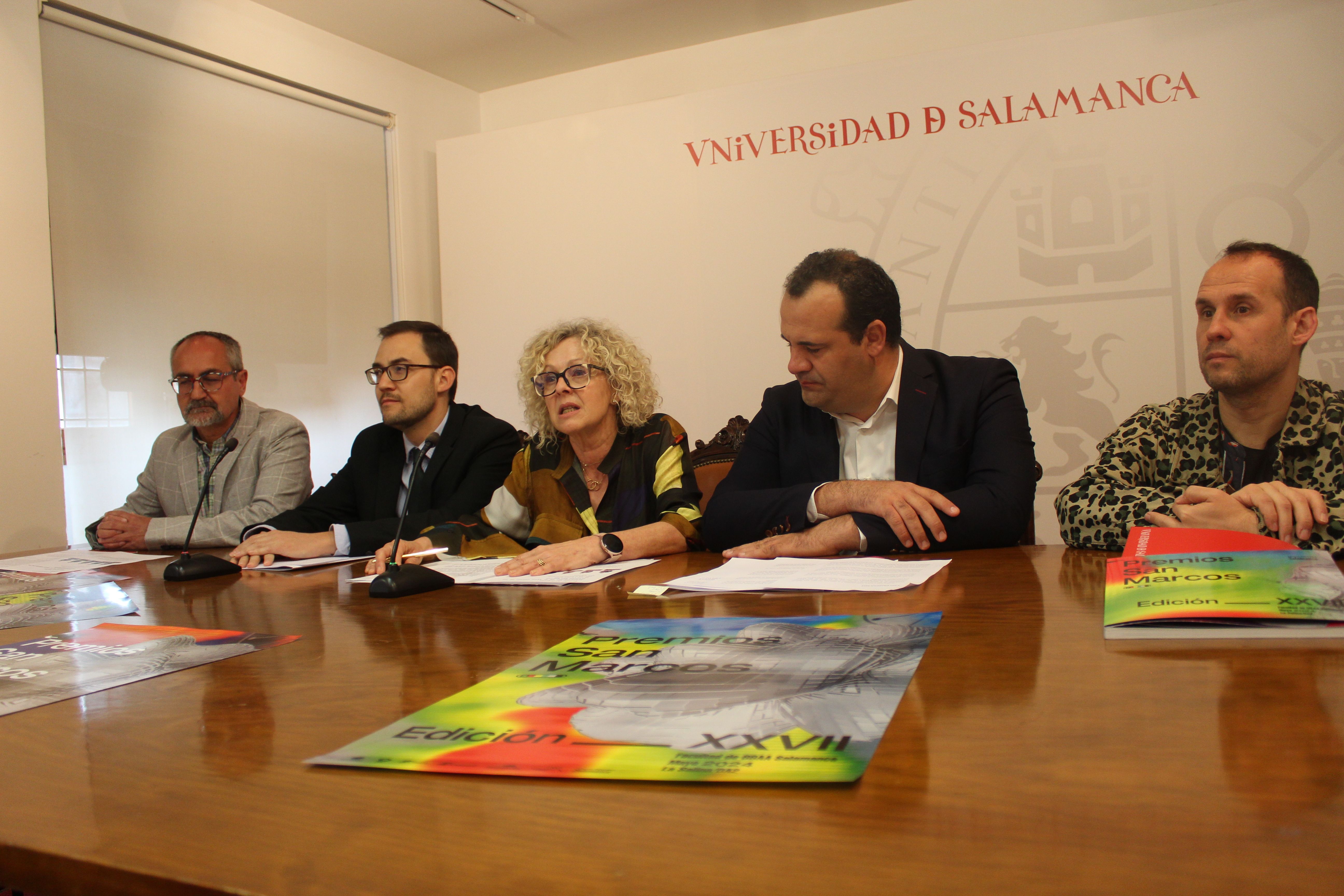  Presentación de la XXVII edición de los Premios San Marcos de la Universidad de Salamanca.