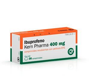 Ibuprofeno kern pharma efg 400 mg 30 compr recub 5500