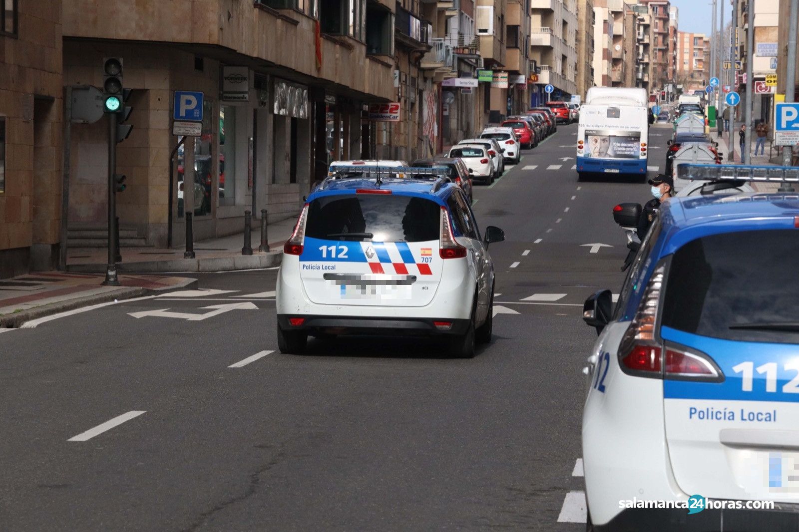  Controles Policía Local y Policía Nacional en avenida de Italia con coches por el coronavirus (23 3 2020) (6) 