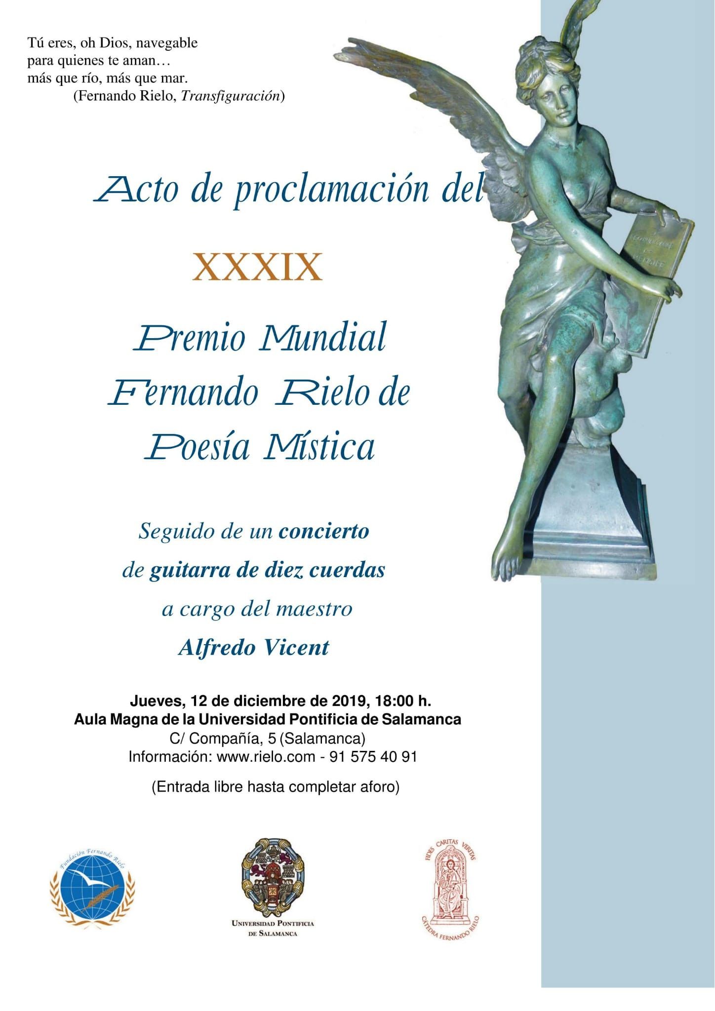 Proclamacion XXXIX PremioMundialPoesiaMistica