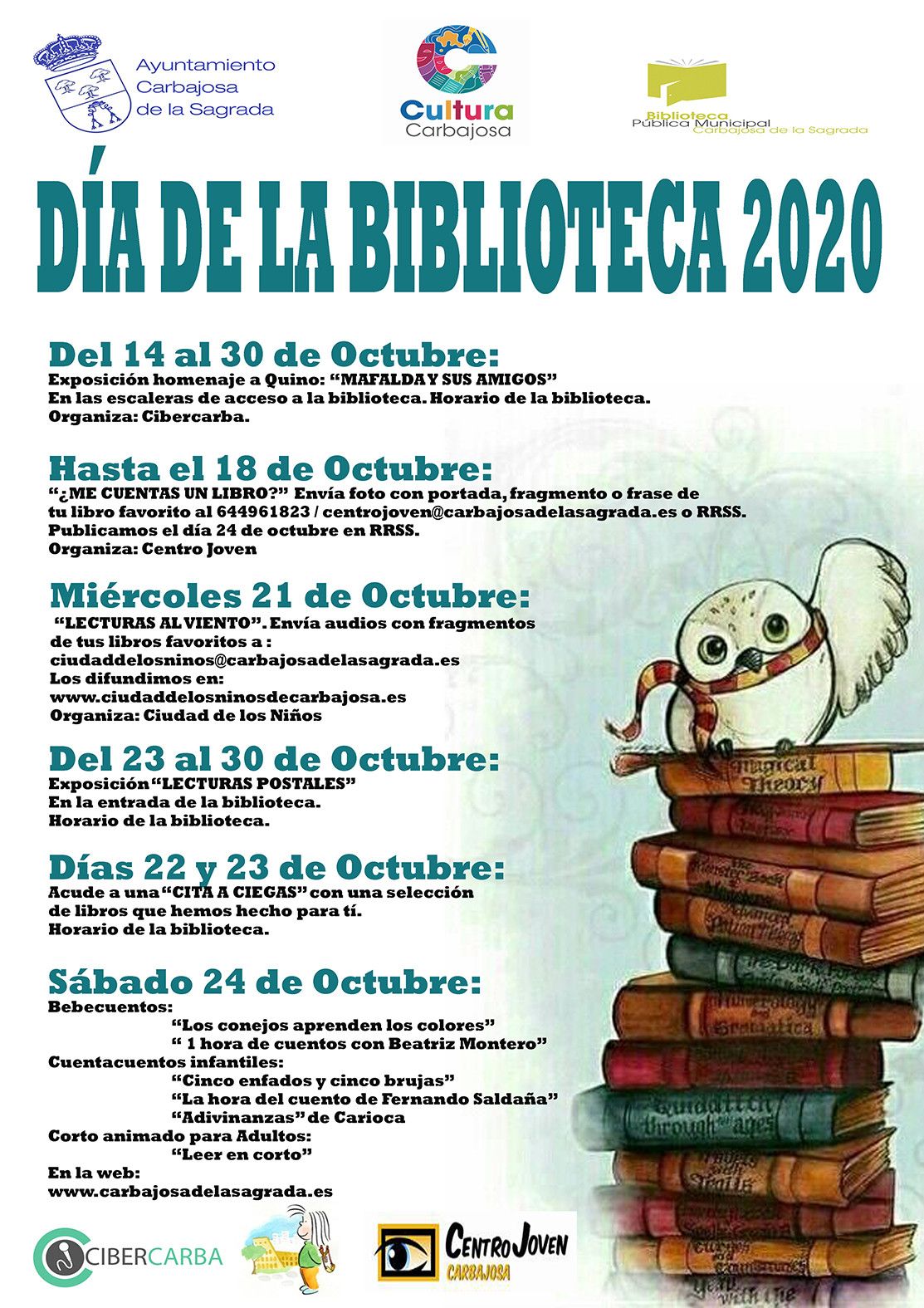 Cartel Du00eda de la Biblioteca 2020