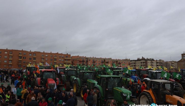 Tractorada en enero de 2020 en Salamanca