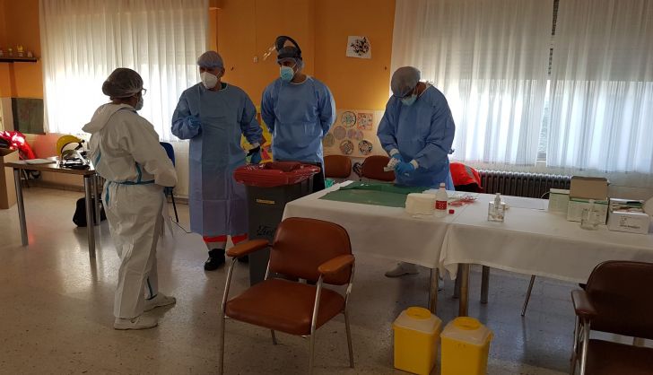 Vacunación COVID en la residencia de Ciudad Rodrigo