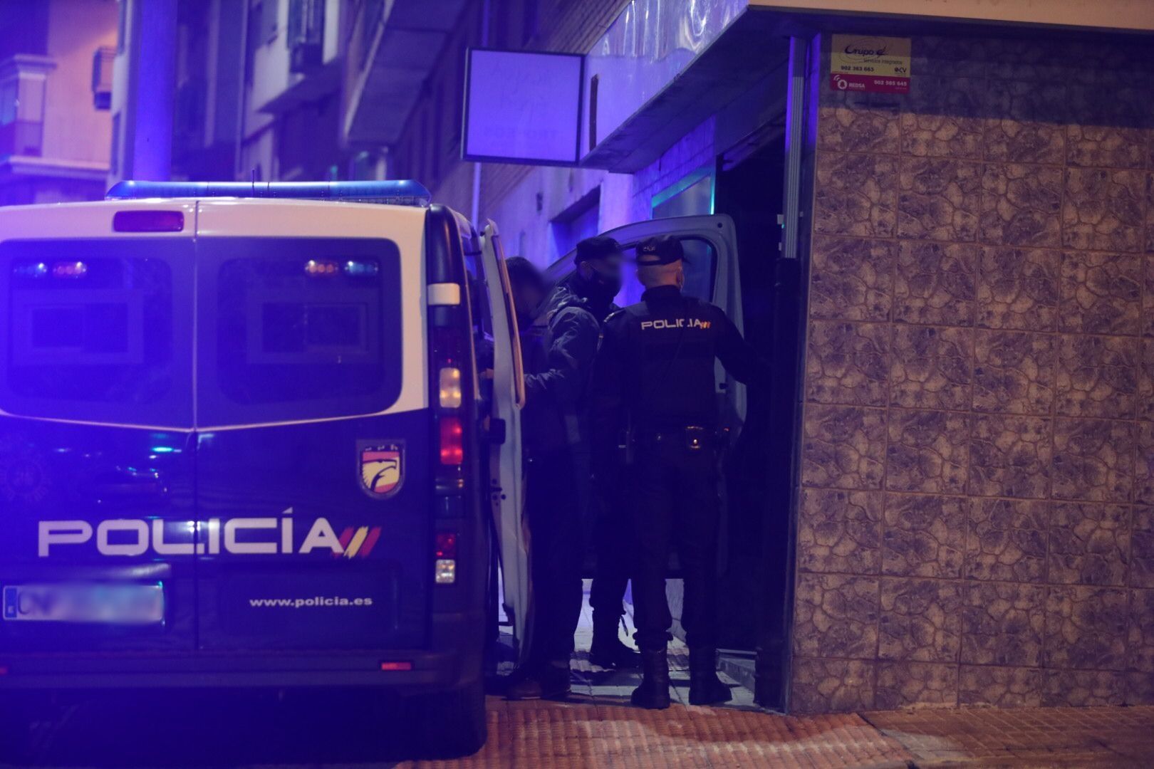 La Policía Nacional en una intervención en Salamanca. Foto de archivo